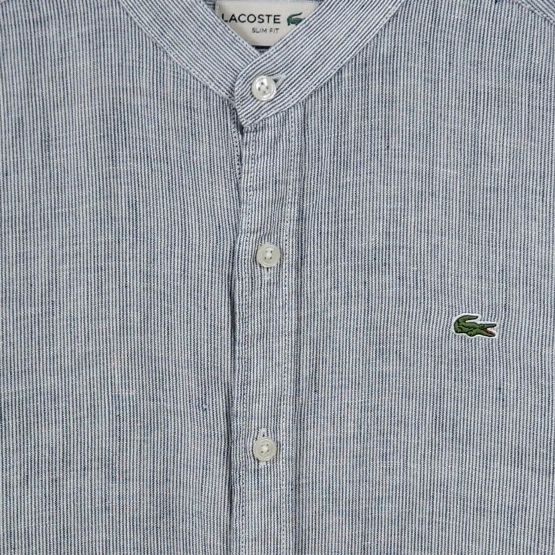 100 Lacoste 라코스테 린넨 헨리넥 셔츠 여름 상품이미지2