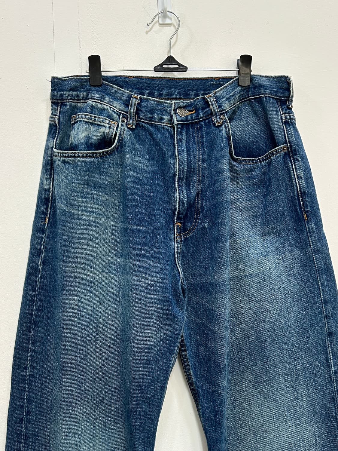 자라 ZARA 레귤러 테이퍼드핏 데님 팬츠 청바지 와이드 상품이미지2