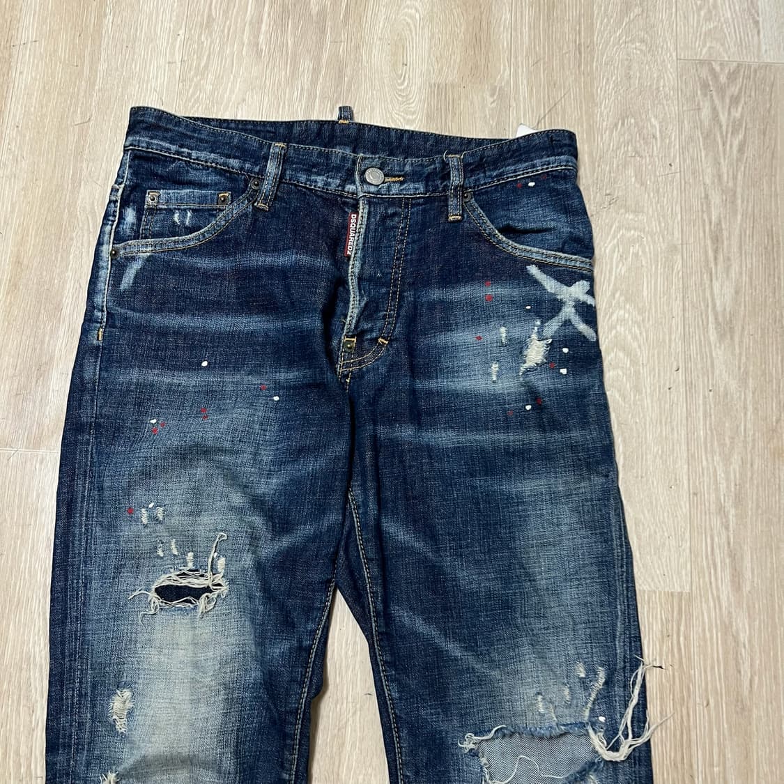 디스퀘어드2 데미지 워싱 데님 청바지 46  상품이미지2
