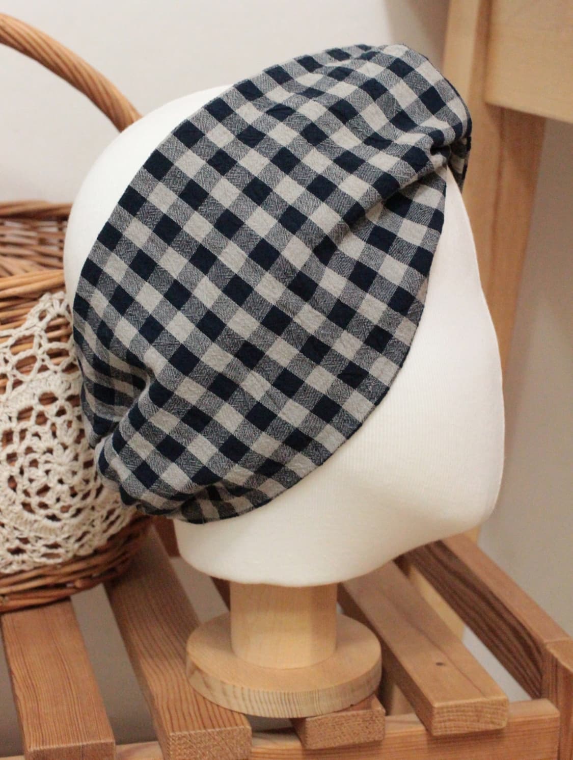 핸드메이드 코튼린넨 와이드 헤어밴드 상품이미지1