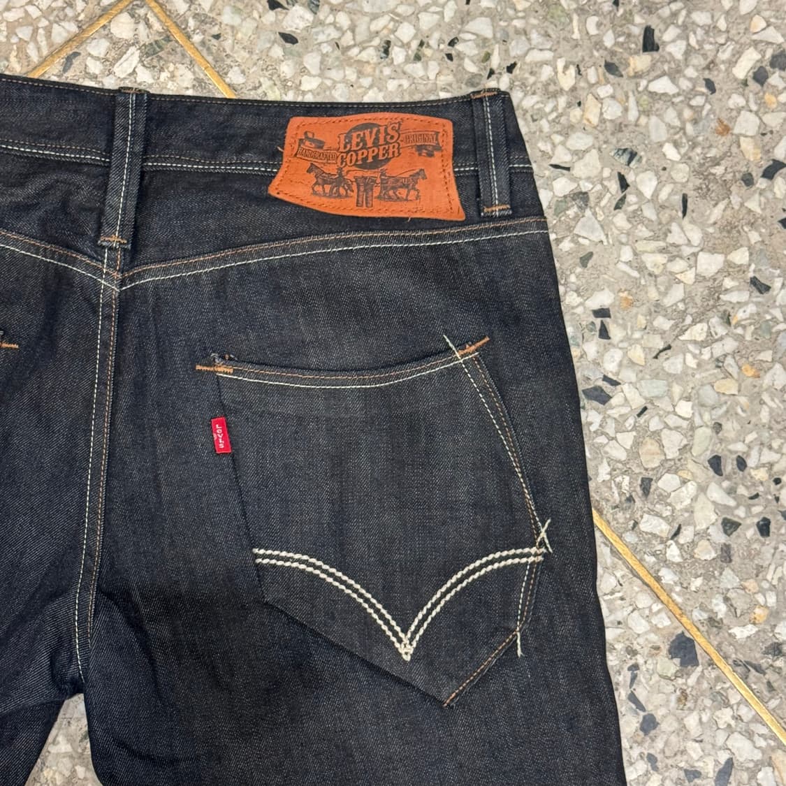 Levi's copper 리바이스 쿠퍼 생지 워싱 데님 팬츠 상품이미지8