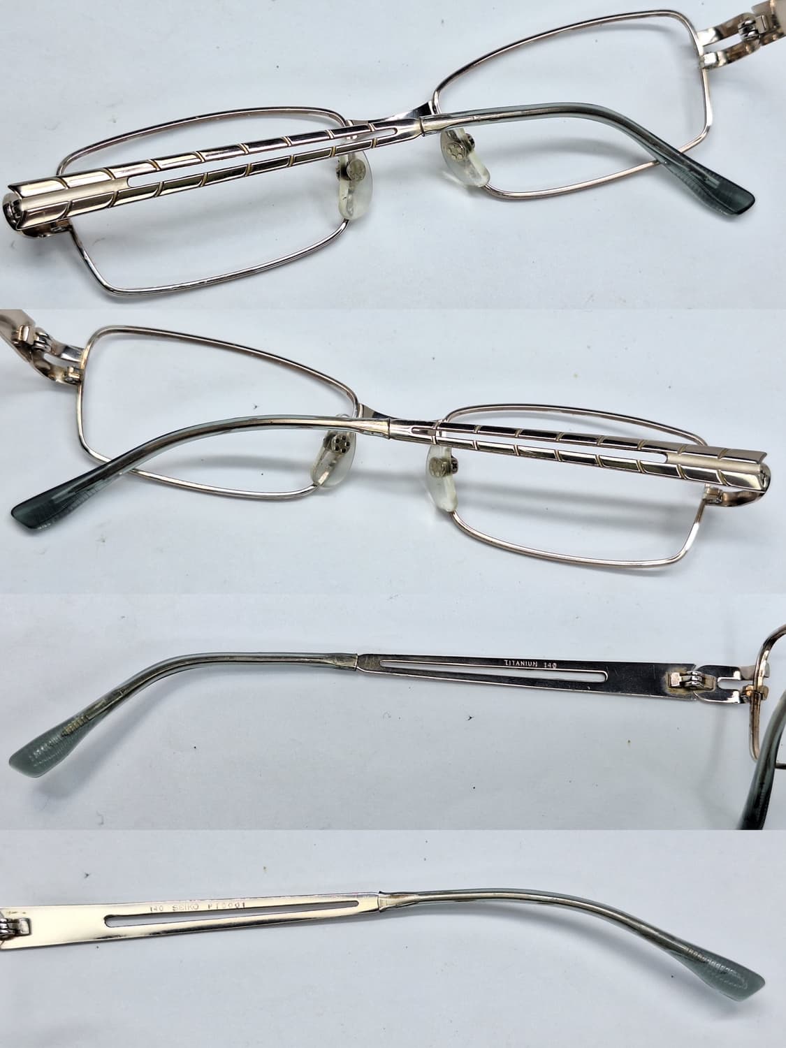90s SEIKO 세이코 PT-1004 초경량 9g 티타늄 안경테 53m 상품이미지2