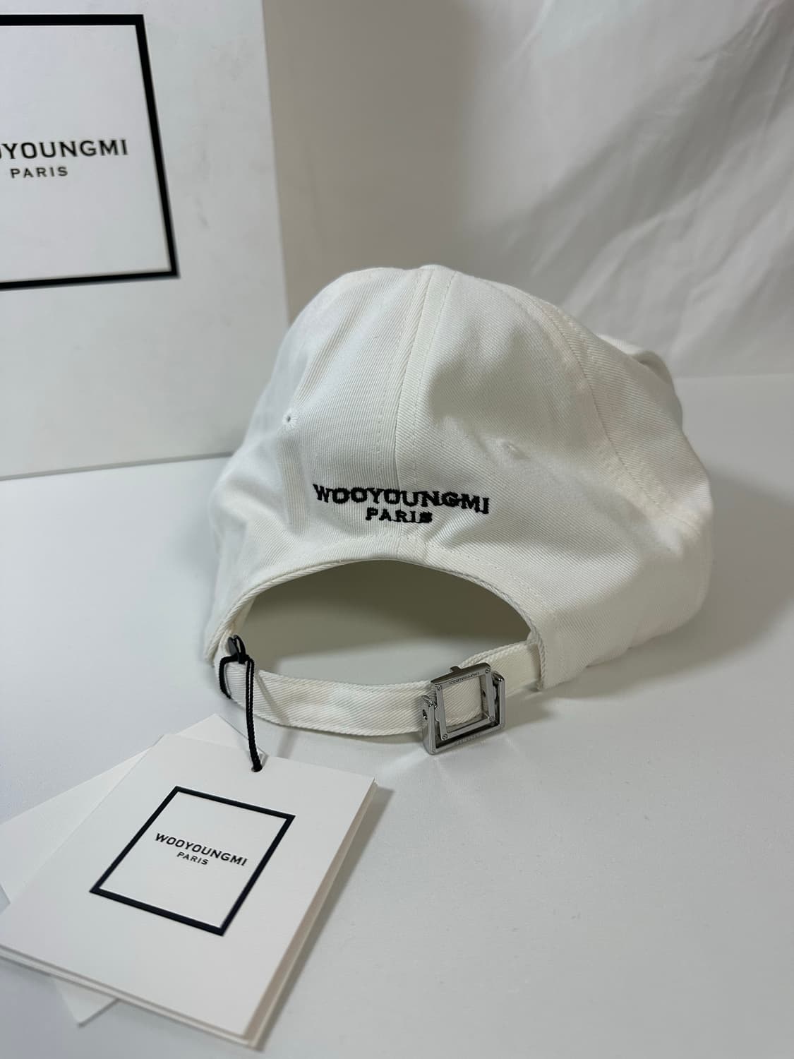(OS) 우영미 W패치 볼캡 아이보리 상품이미지3