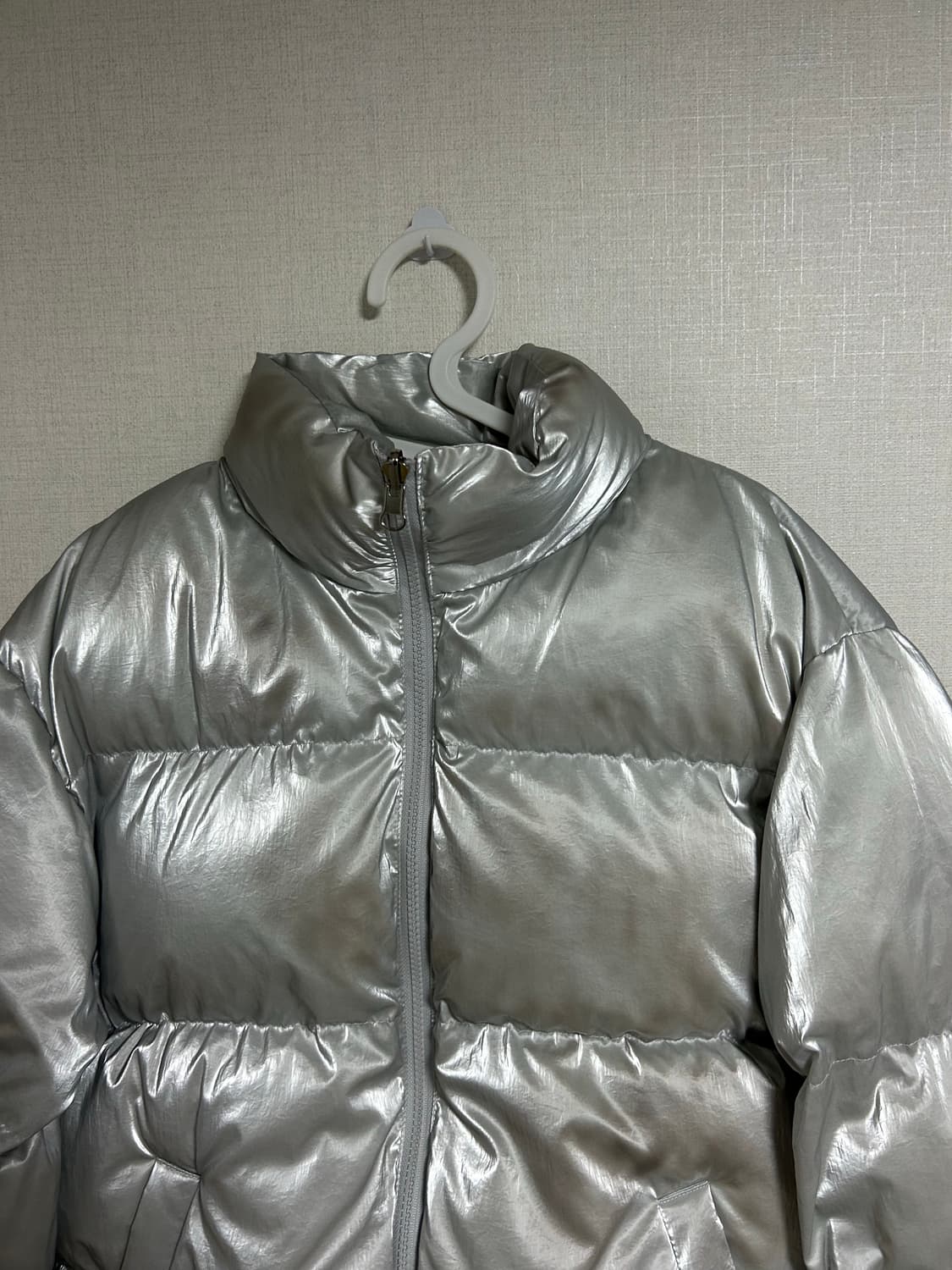 Nache 나체 글레어 리버시블 패딩 실버 유니섹스  상품이미지8