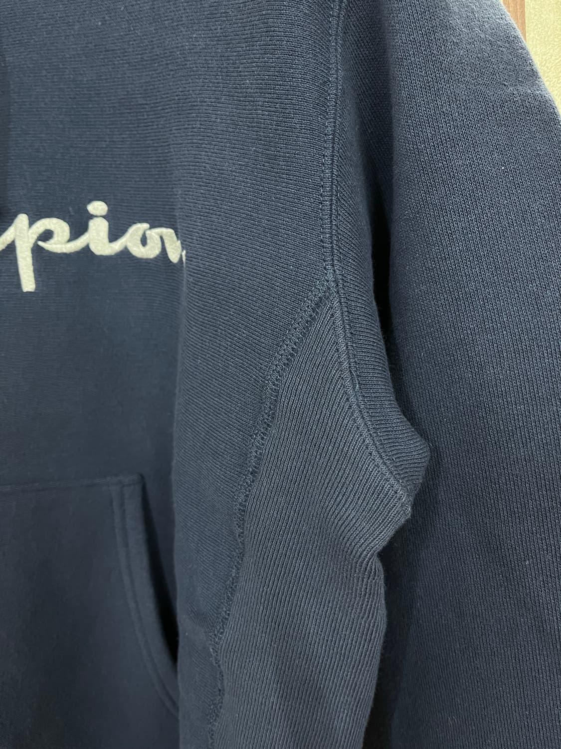 챔피온 리버스위브 후드 네이비 M 상품이미지4