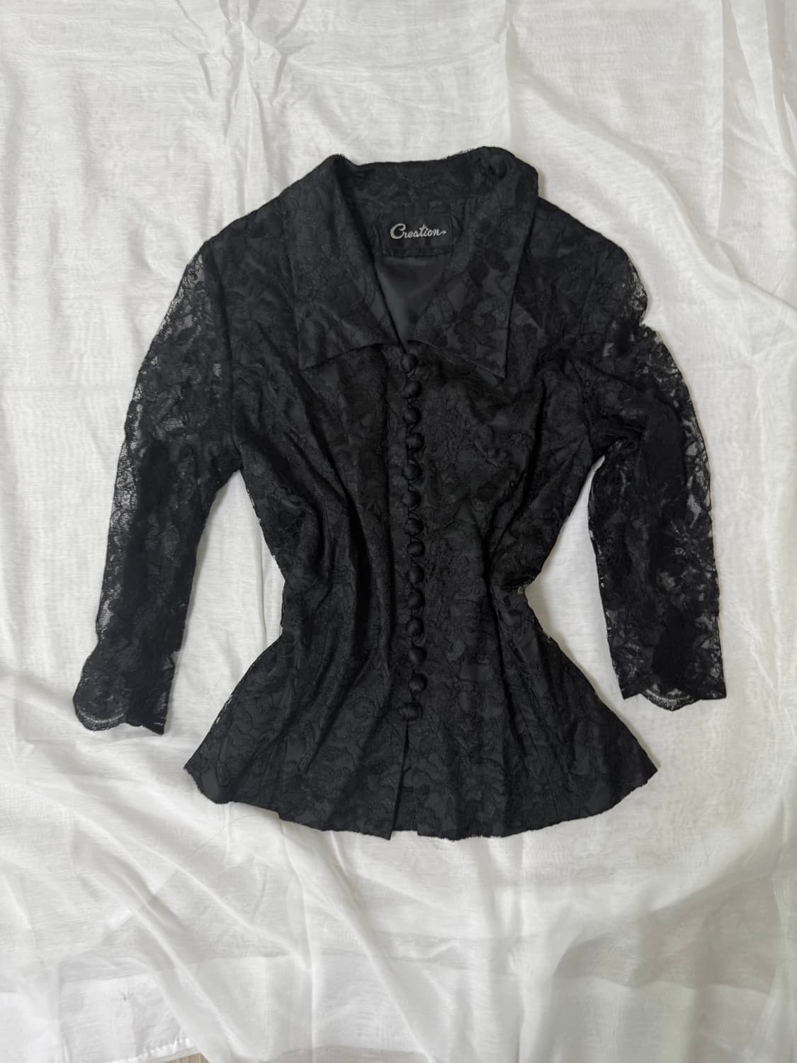 시스루 블라우스 상품이미지2