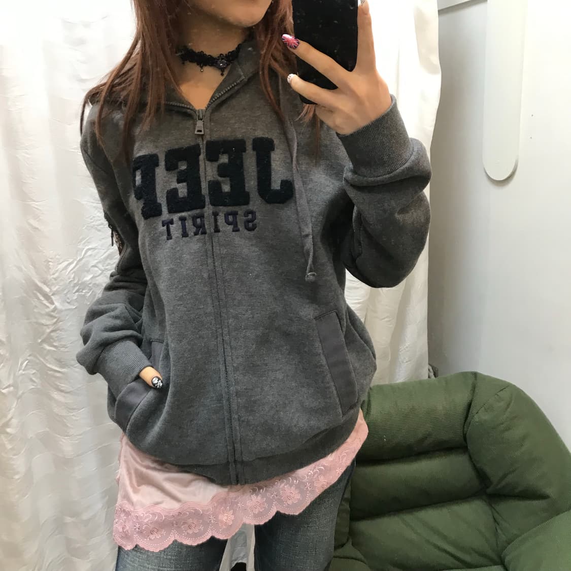 Jeep 지프 아방 모리 로고 후드집업 상품이미지1