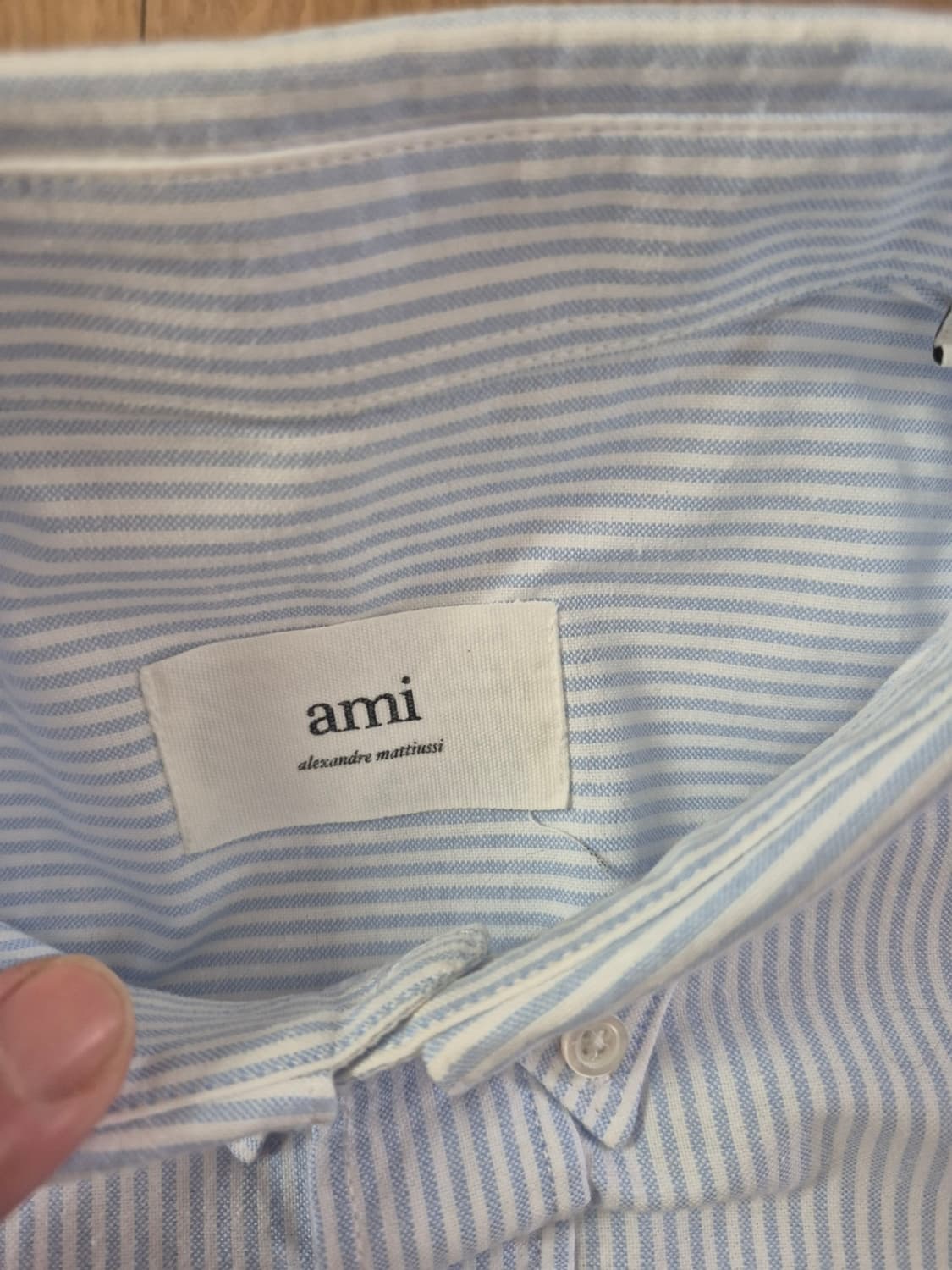 아미 스트라이프 옥스포드 긴팔 셔츠 42 상품이미지6