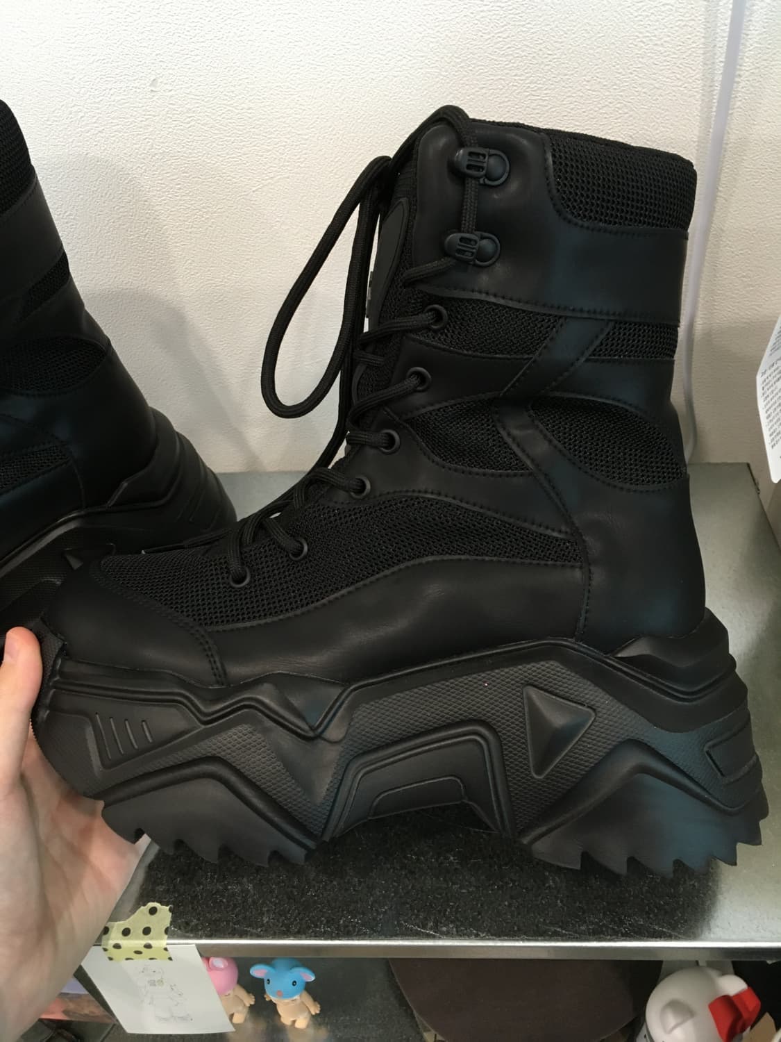 yeel PLATFORM BOOTS SNEAKERS BLACK 상품이미지4