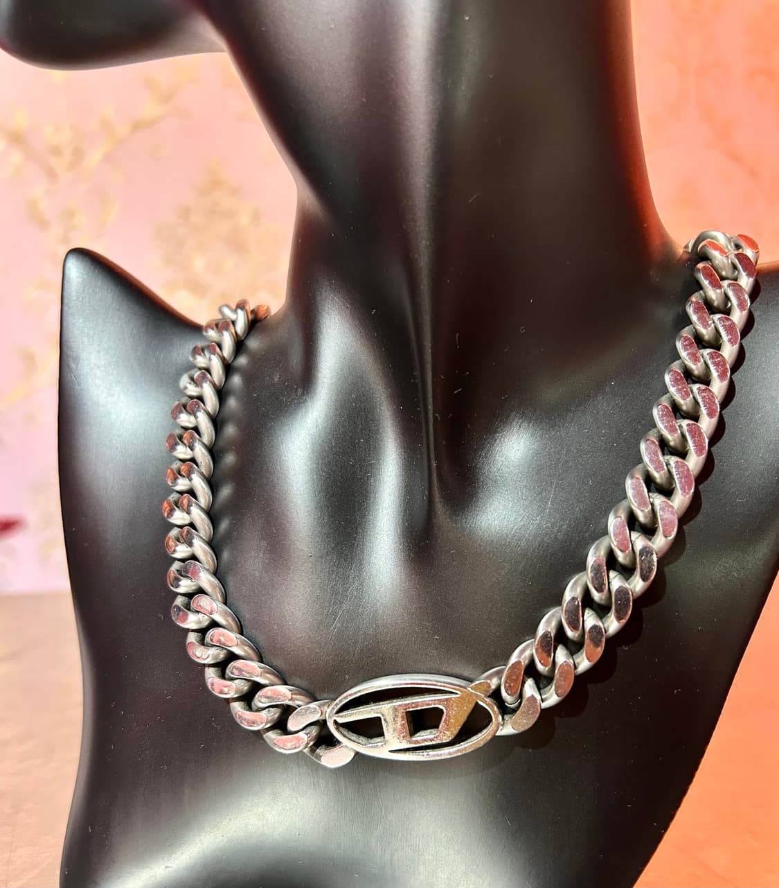 diesel cuban necklace 디젤 큐반 체인 로고 목걸이 상품이미지1