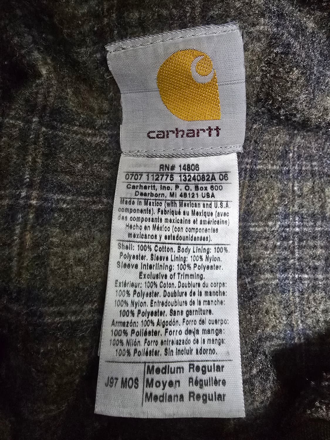 칼하트 J97 디트로이트 자켓 Mos (M) 상품이미지5