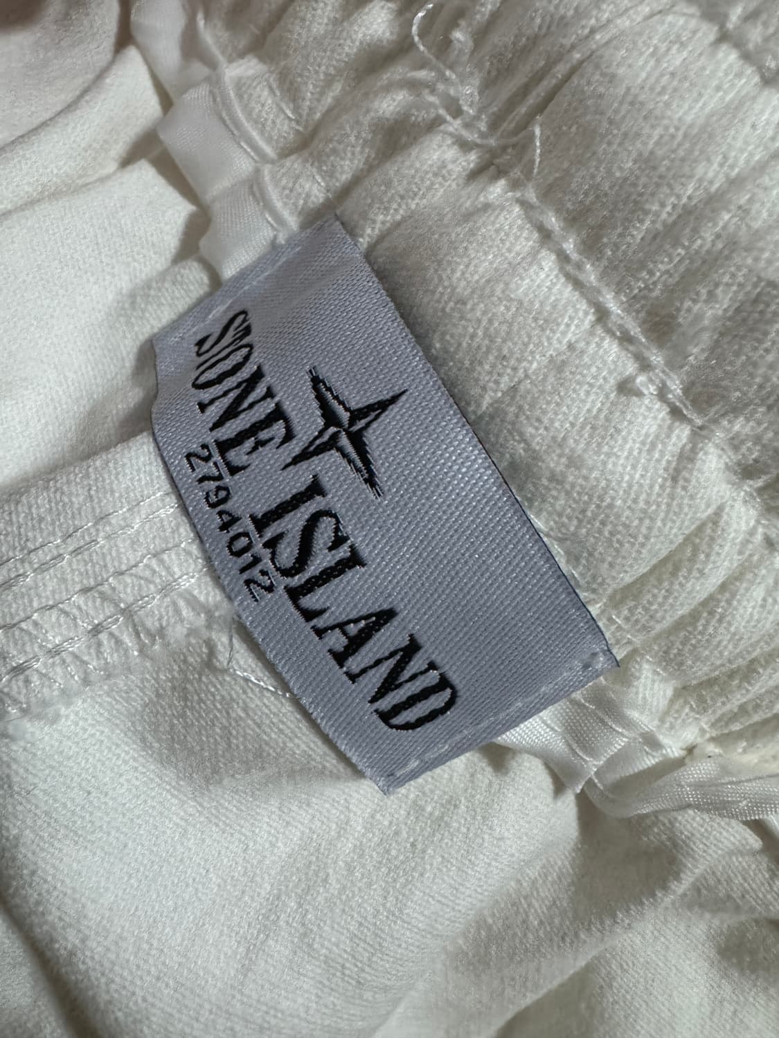 스톤아일랜드 커스텀 리메이크 화이트 밴딩 조거팬츠 상품이미지3