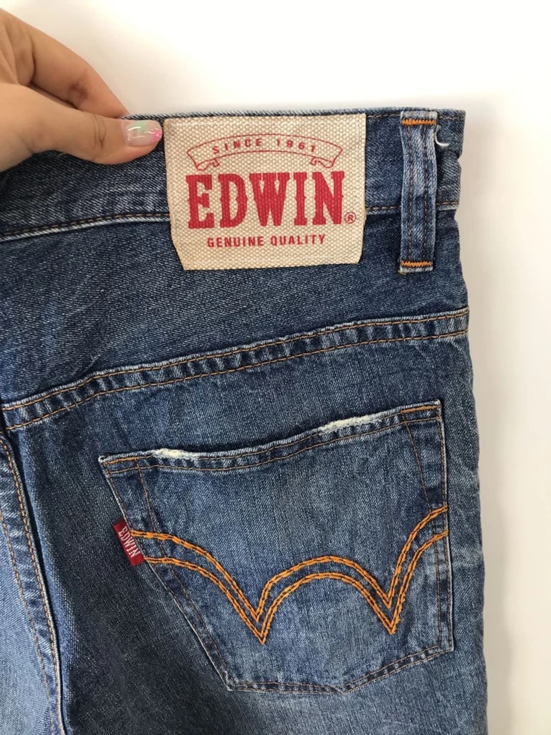 EDWIN Washed Denim Bermuda Shorts 상품이미지6
