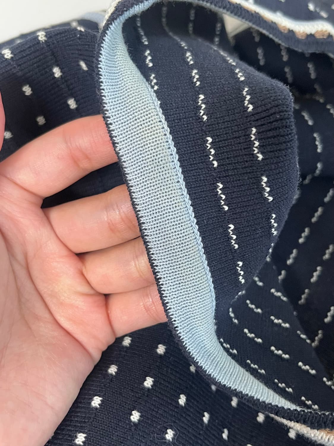 S) 토리버치 도트 패턴 니트 원피스 가디건 셋업 상품이미지10