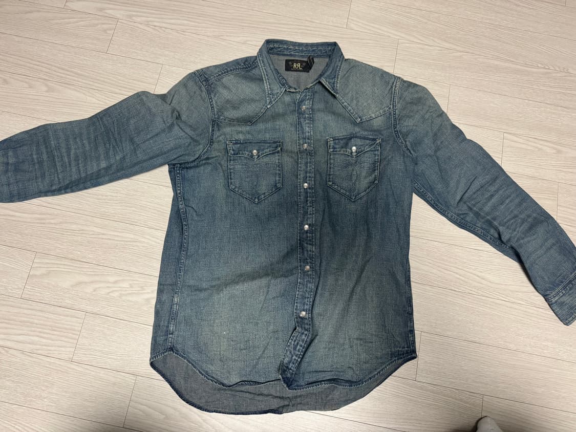 RRL 다크워시 웨스턴 셔츠 L 상품이미지1
