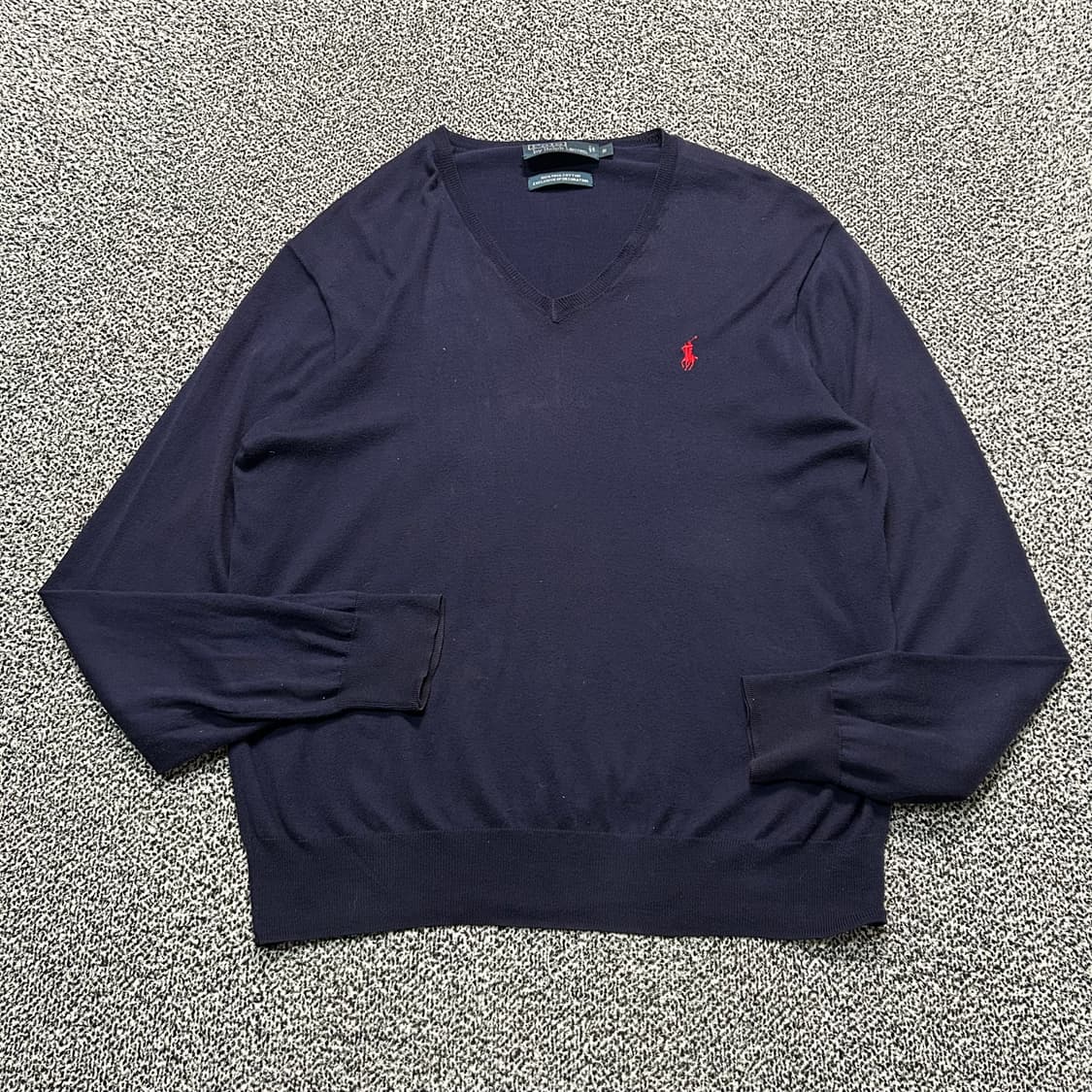 폴로 랄프로렌 네이비 피마 코튼 니트 상품이미지1