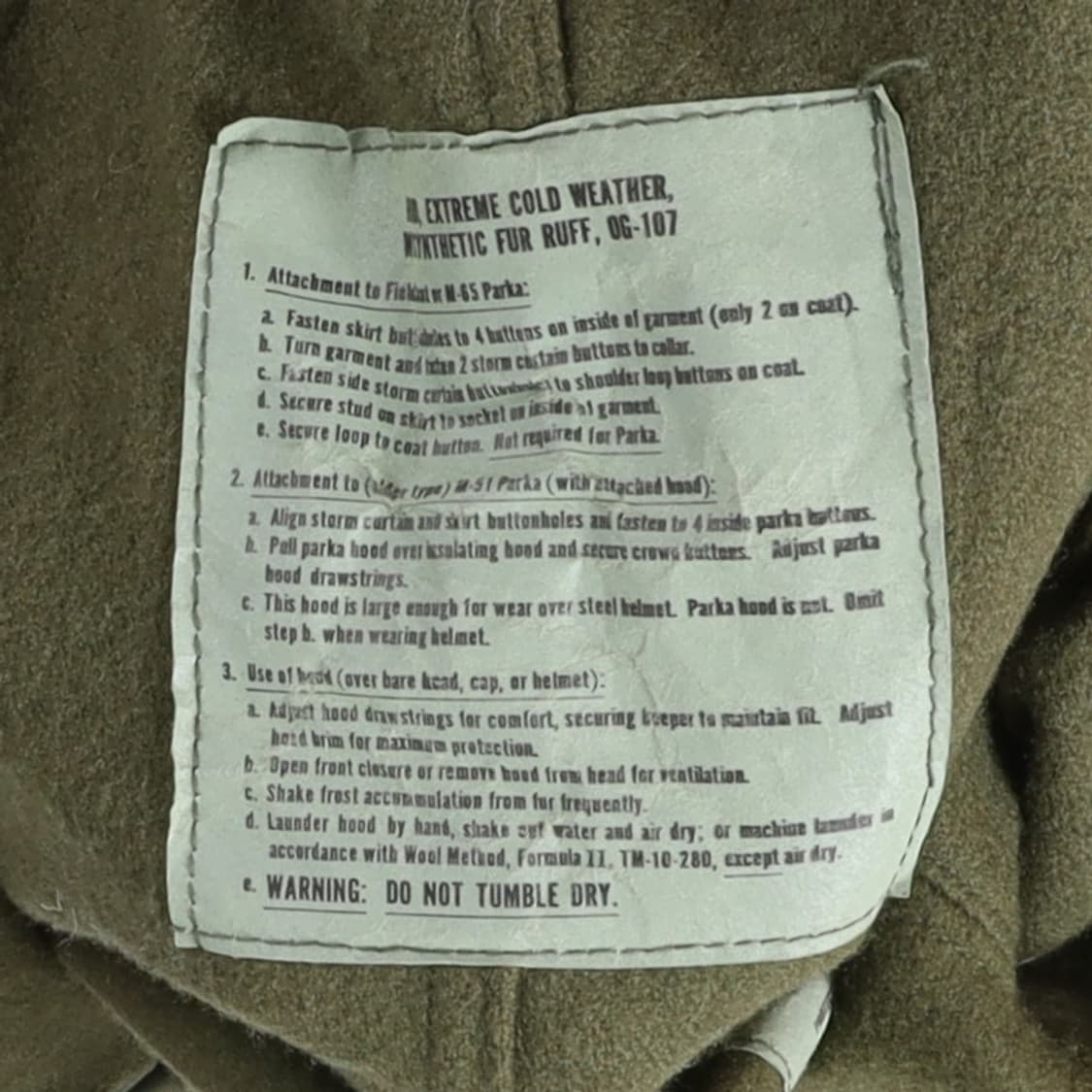 M-65 Fishtail Parka

 상품이미지7