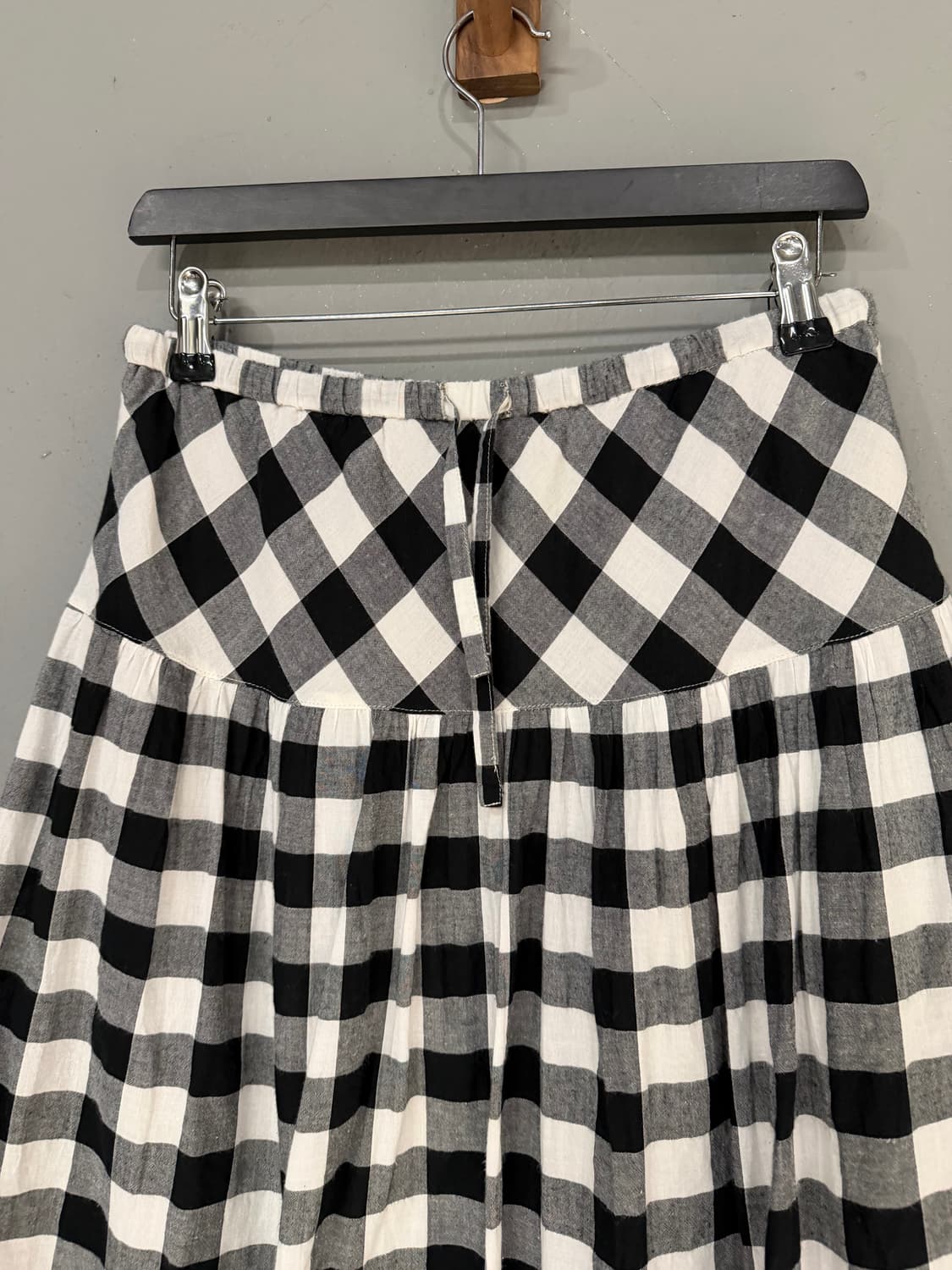 lace trim detail gingham skirt 상품이미지6