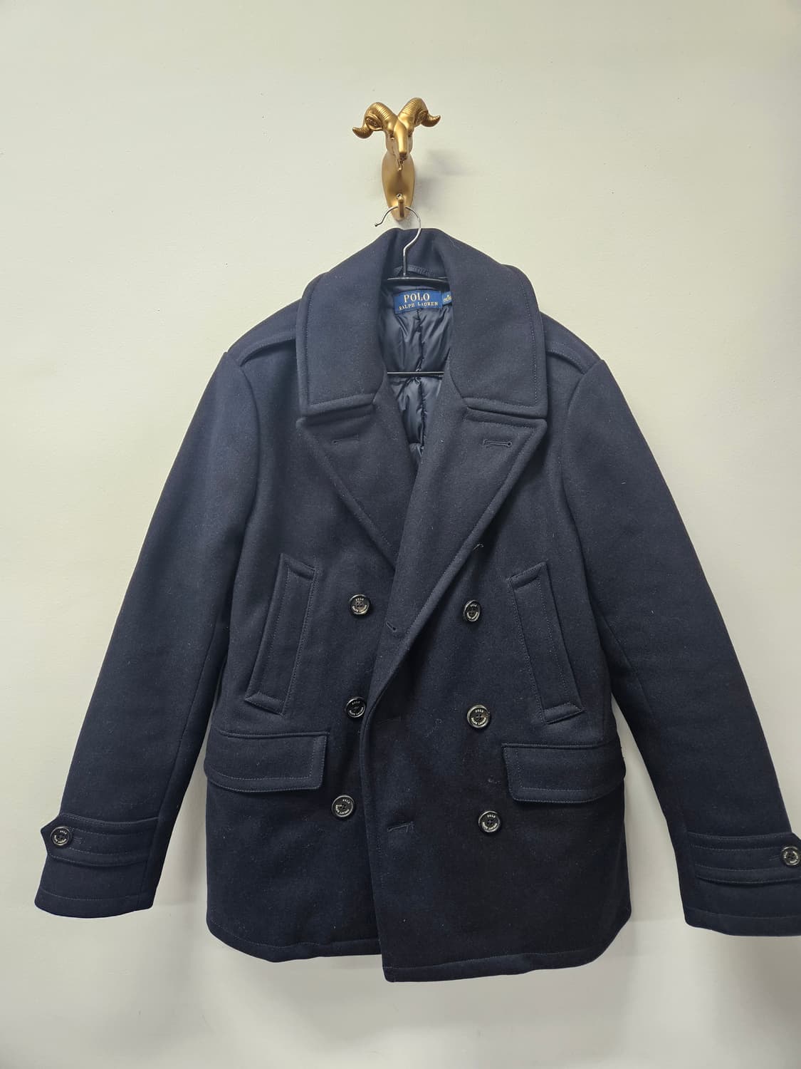 폴로 랄프로렌  울 피코트 패딩안감 상품이미지1