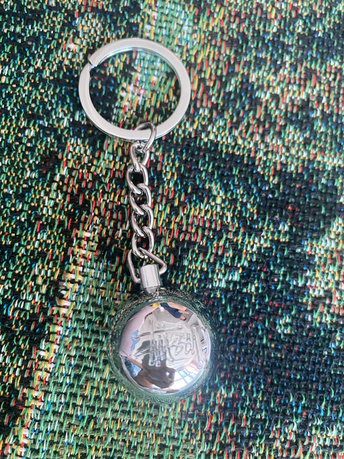 스투시 메탈 8볼 키체인 실버 상품이미지1