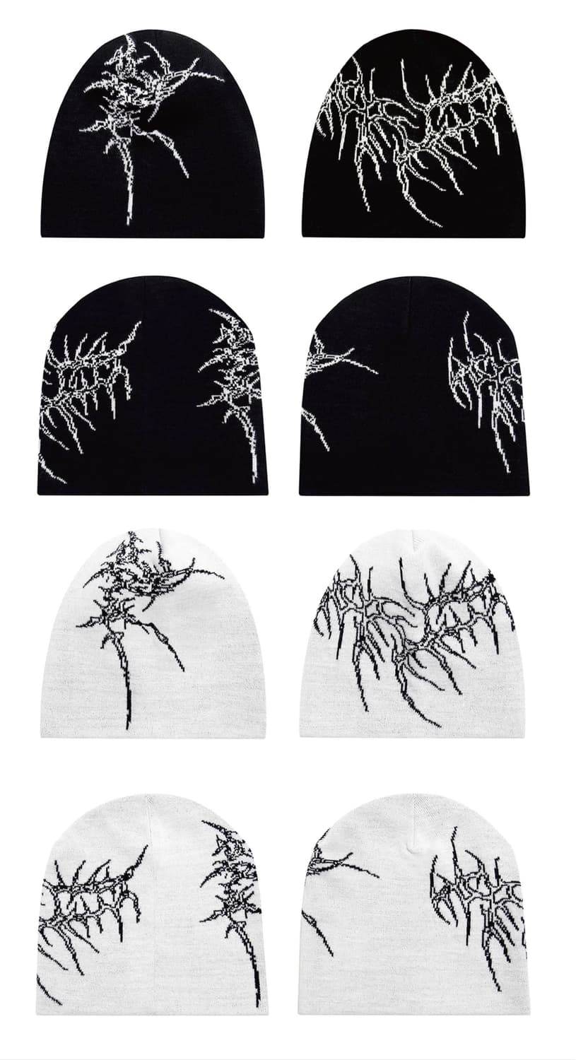 Skull Bone Graphic Beanie 상품이미지2