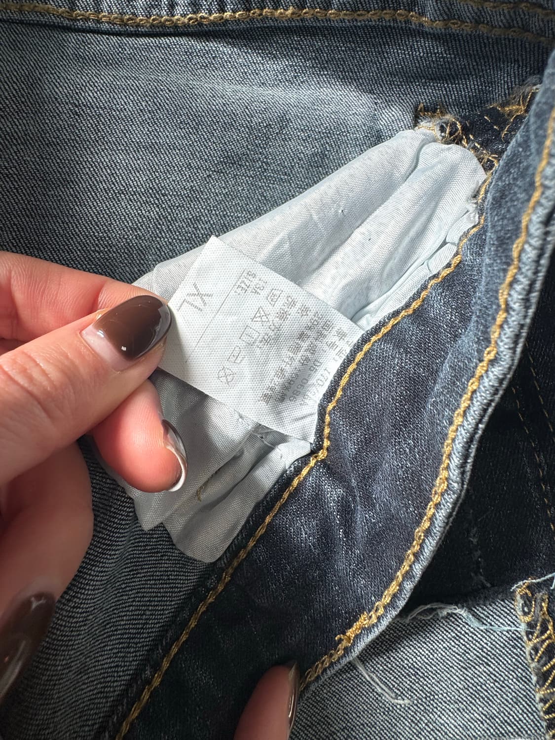 빈티지 워싱 진청 롤업 데님 숏팬츠🐰💙 상품이미지4