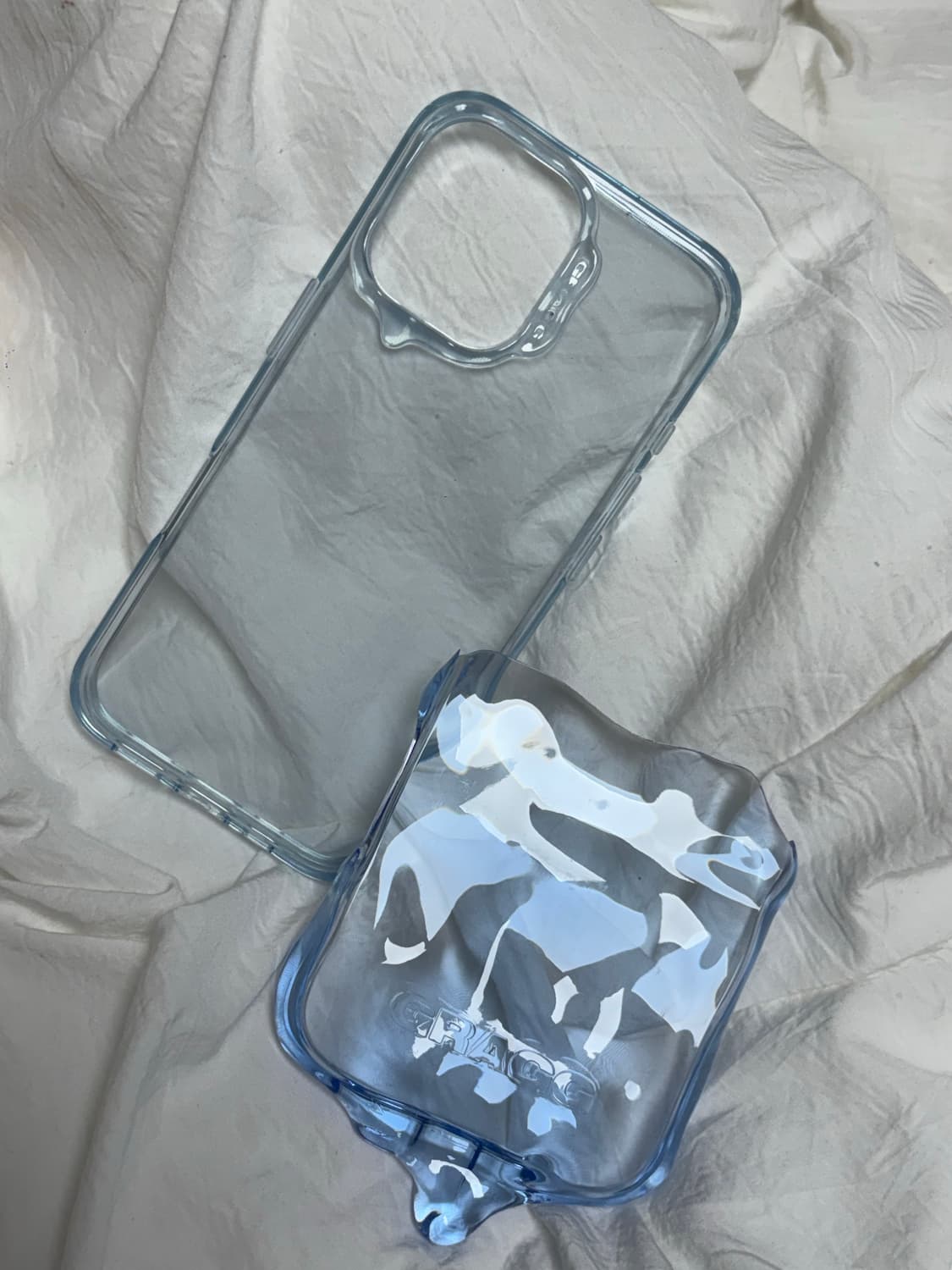 Gragg DOUBLE LAYERS CASE - CLEAR BLUE 상품이미지5