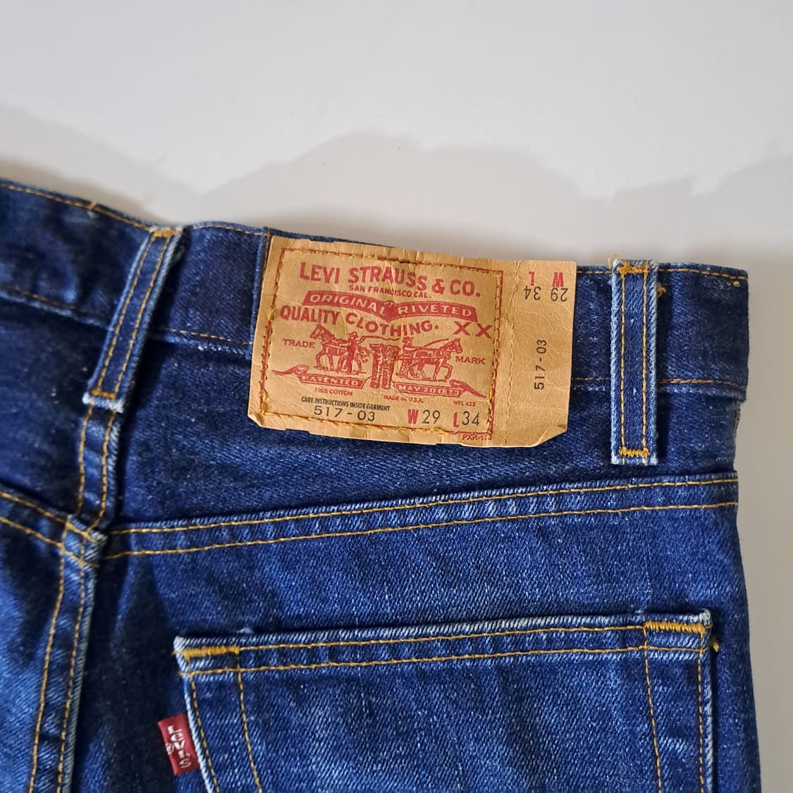 (택포) 90's 리바이스 517 U.S.A 제조 부츠컷 B473 상품이미지7