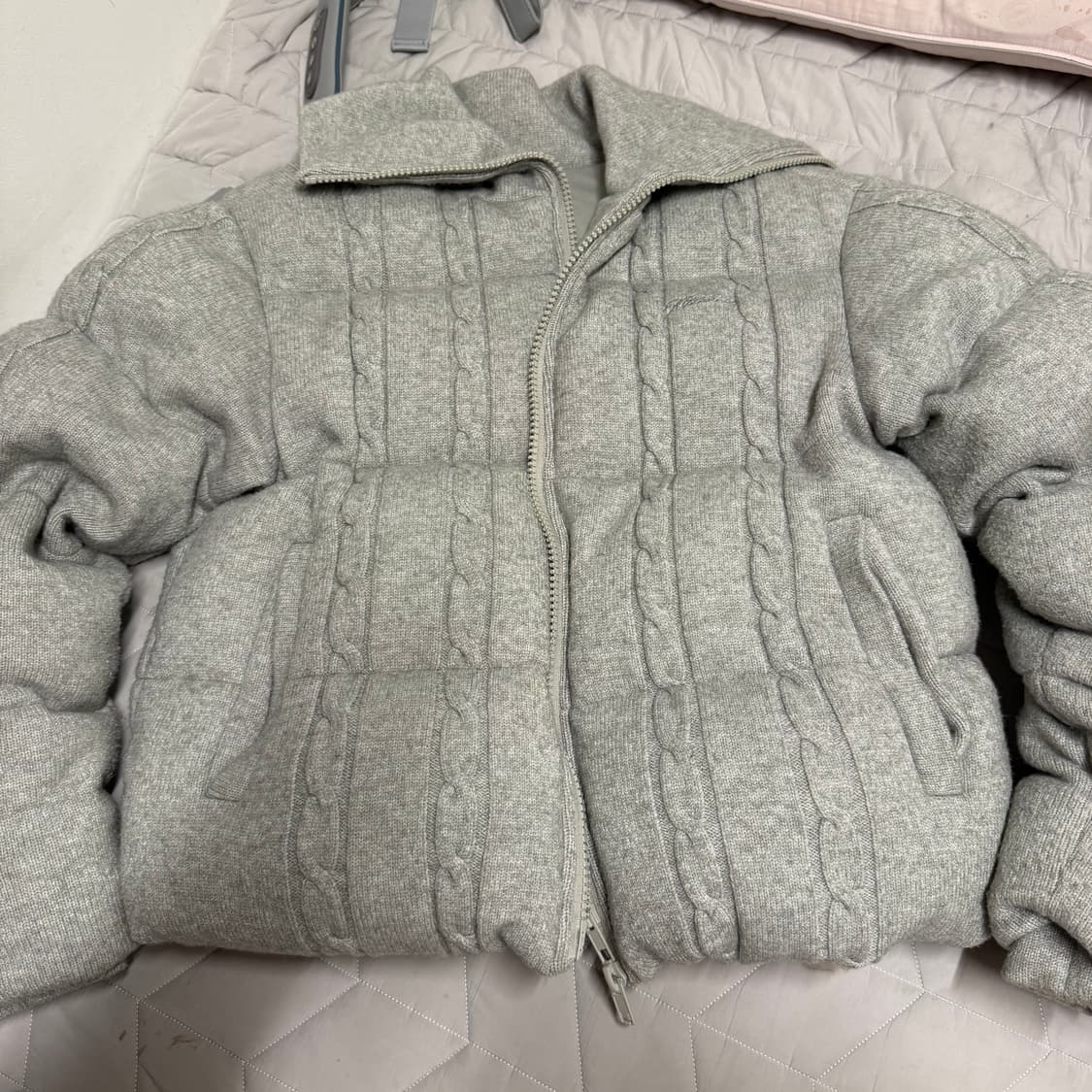 클리시어 츄츄 니트 패딩 상품이미지2