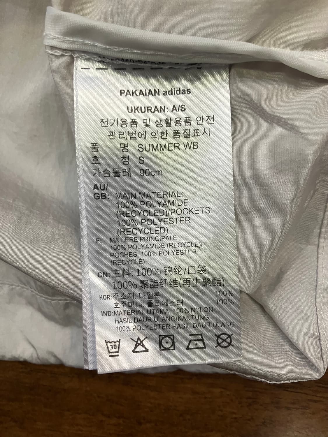 아디다스 크롭 바람막이 점퍼 상품이미지6