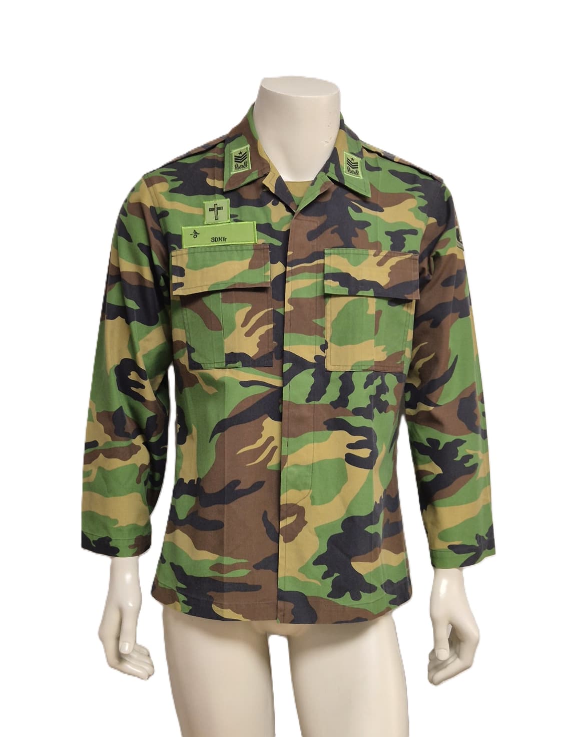 육군 구형 제1야전군 원사 군종목사 후기형 사제 전투복 상의 자켓 (M) 상품이미지1