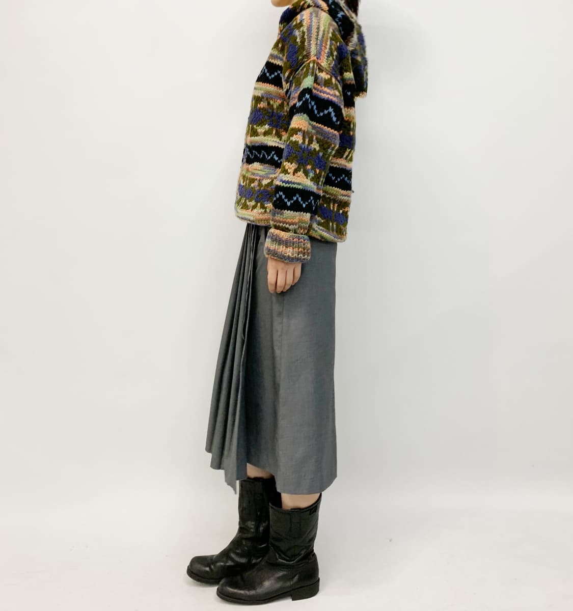 ARTESANIA hand made in ecuador 니트 후드집업 상품이미지3