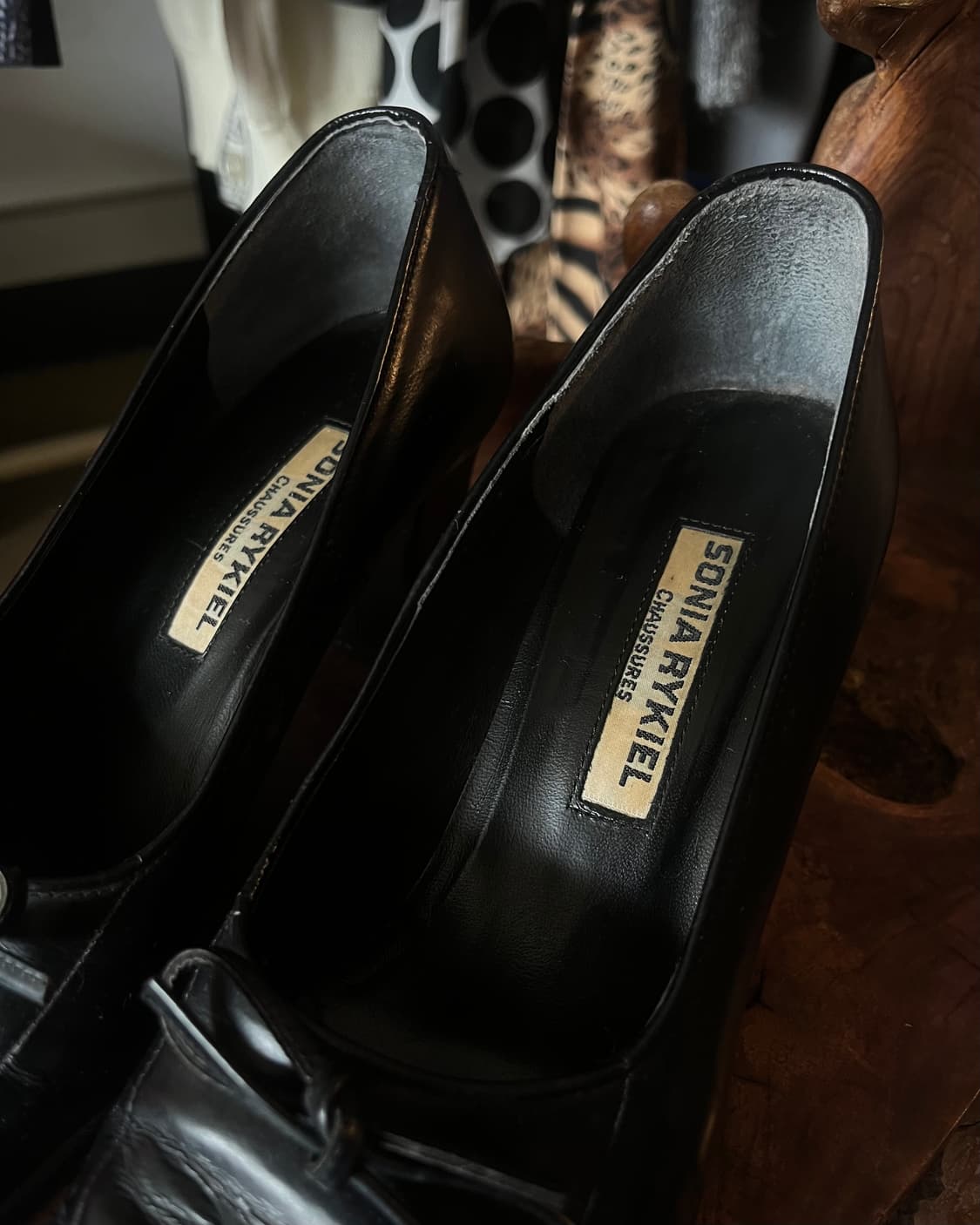 1990s SONIA RYKIEL Old Square Toe Pumps  상품이미지4