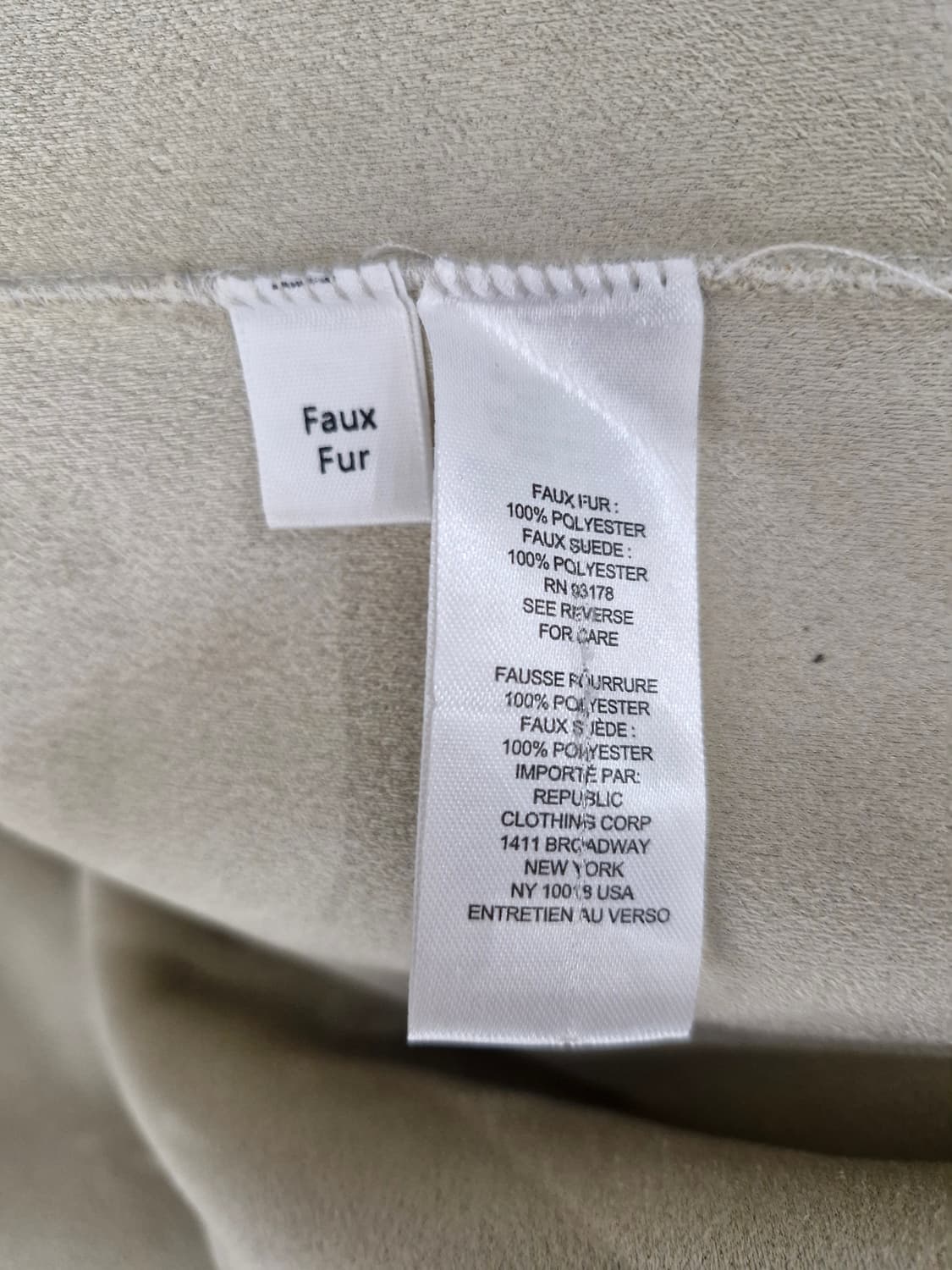 House of Harlow 1960 페이크퍼 코트 아이보리 상품이미지9