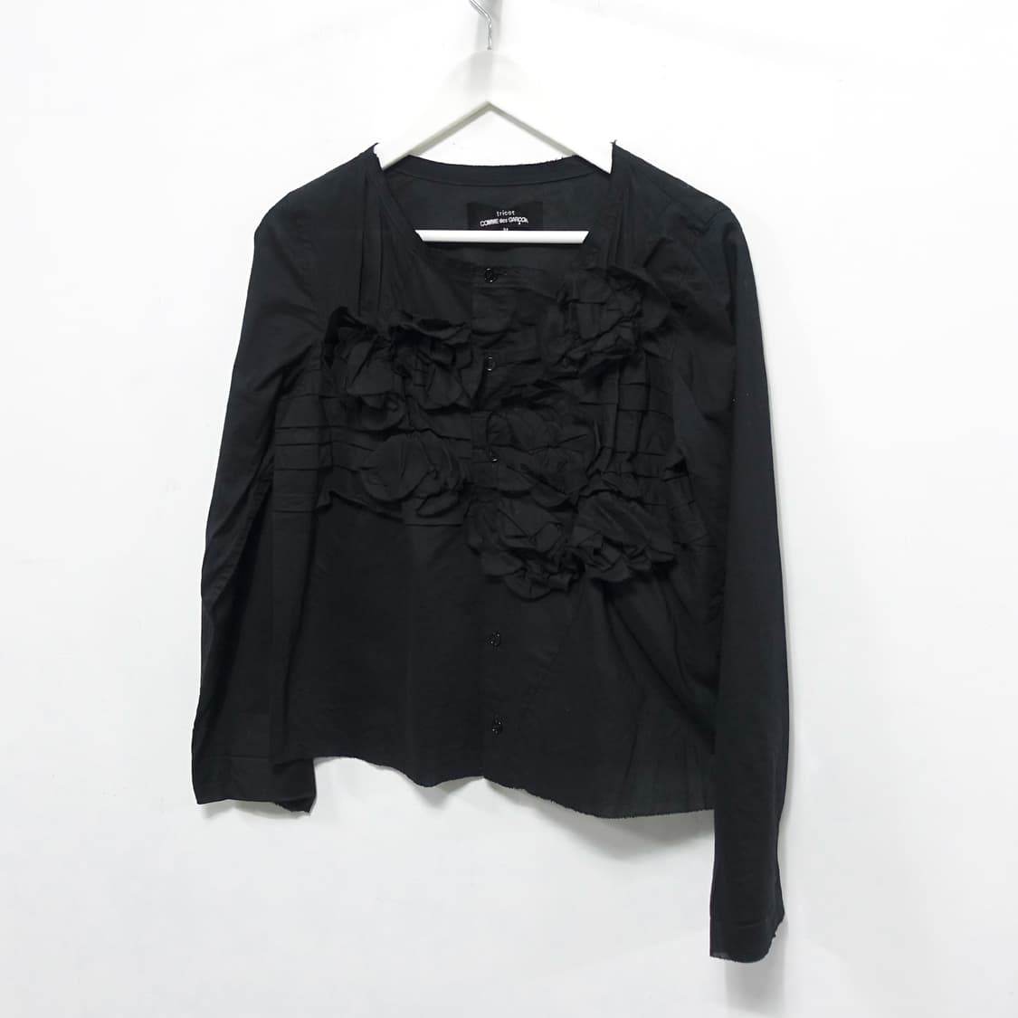 [M]COMMEDESGARCONS 꼼데가르송 플라워 프릴 블라우스 상품이미지4