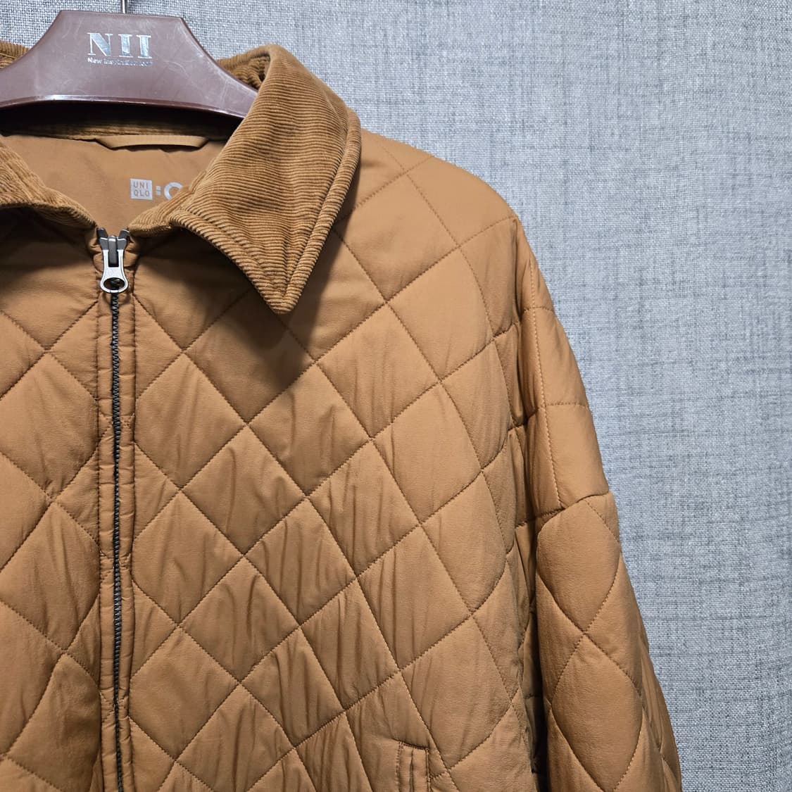 유니클로 C  퀼팅 자켓 브라운  상품이미지4