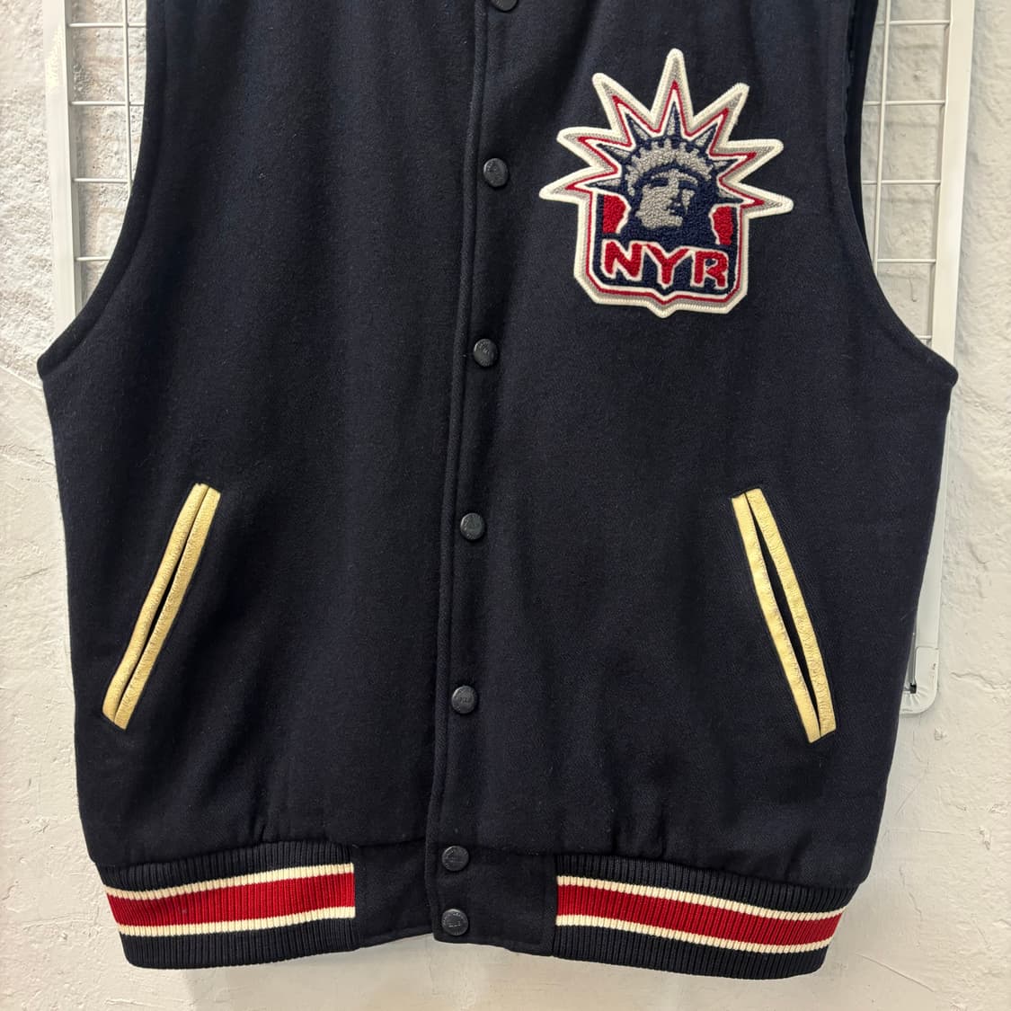 NHL 엠엘비 뉴욕 레인저스 울 베스트 자켓 L 상품이미지4