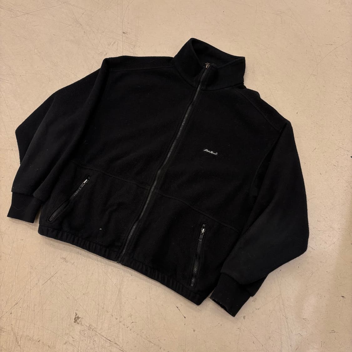 에디바우어 블랙 플리스 집업 자켓 상품이미지1