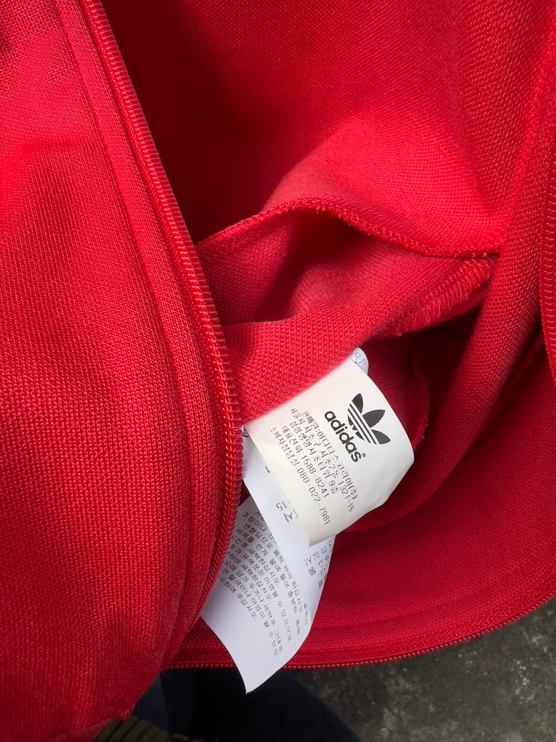 아디다스 빨간색 삼선 트랙 자켓 상품이미지5