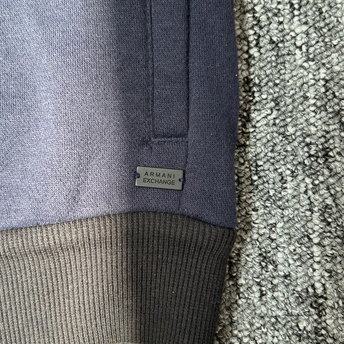 아르마니 익스체인지 네이비 로고 블루종 자켓 상품이미지7