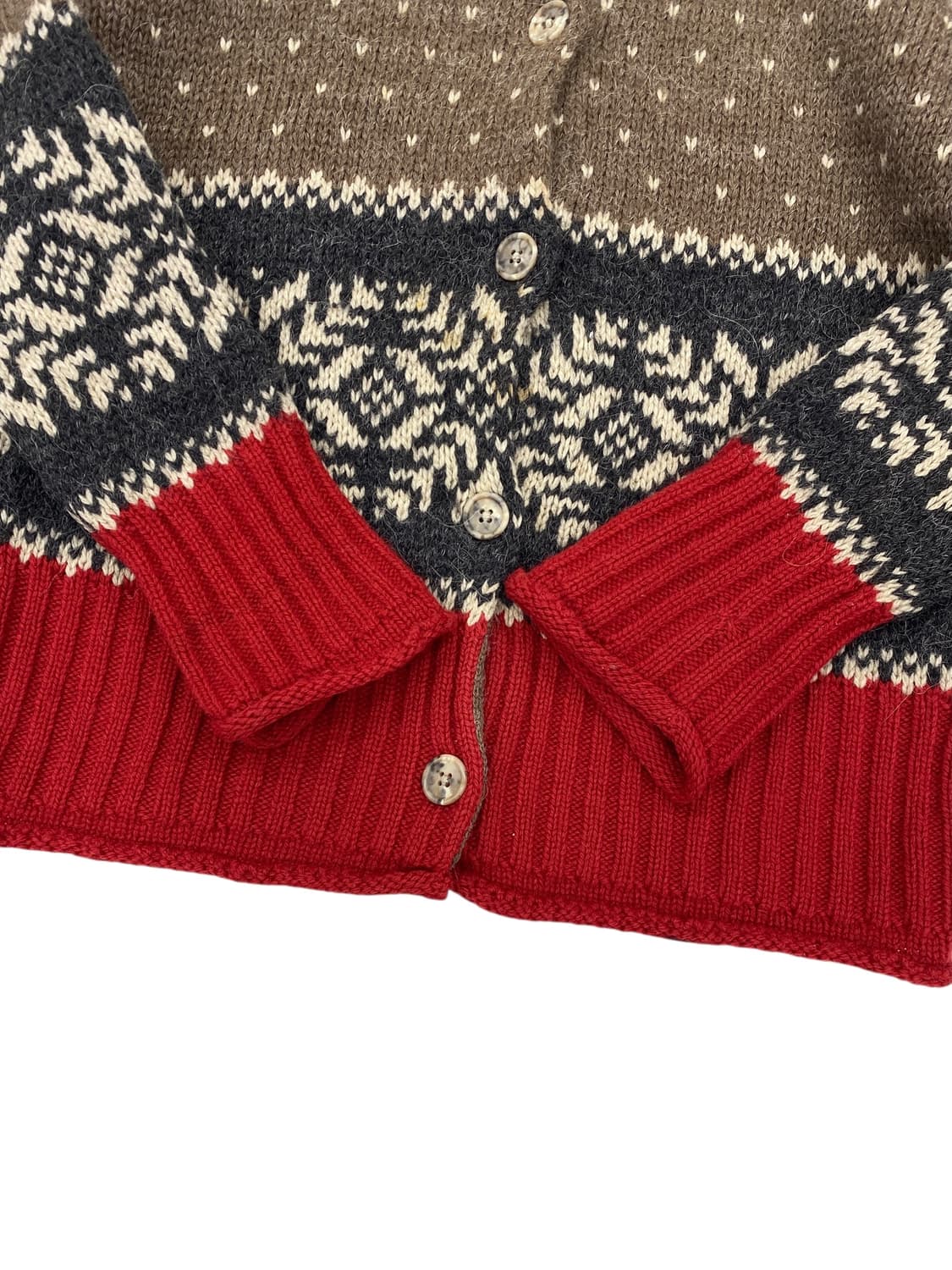 90‘s 에디바우어 울/알파카 롤넥 가디건 상품이미지6