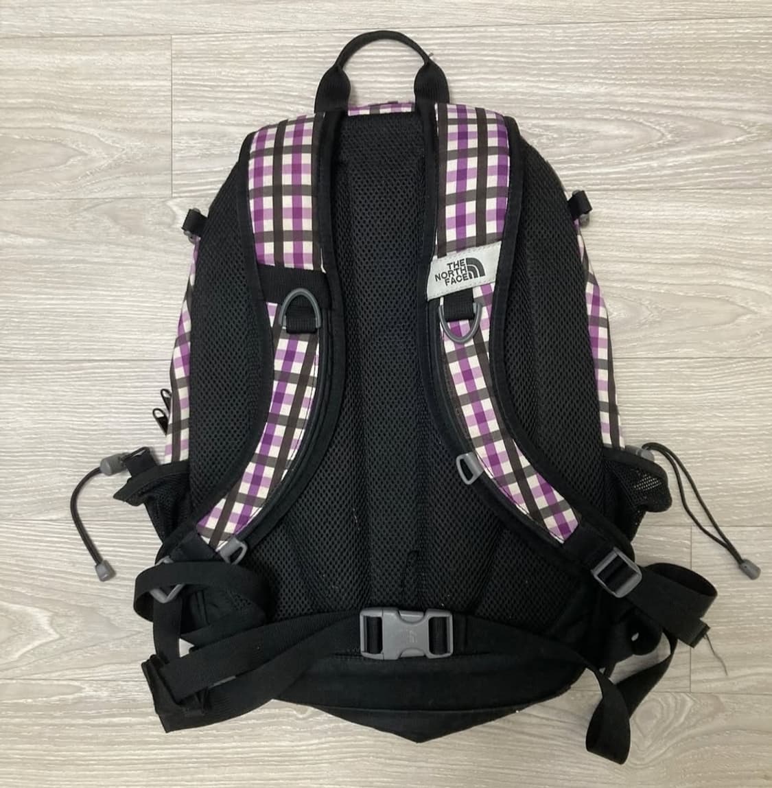 노스페이스 체크 백팩 퍼플 싱글샷 차일드매거진 상품이미지2