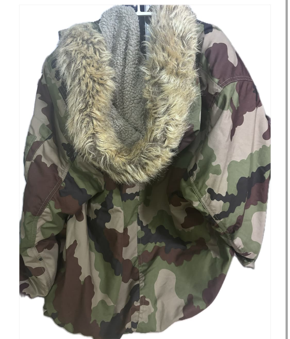 아디다스 카모 퍼 후드 봄버 자켓 상품이미지2