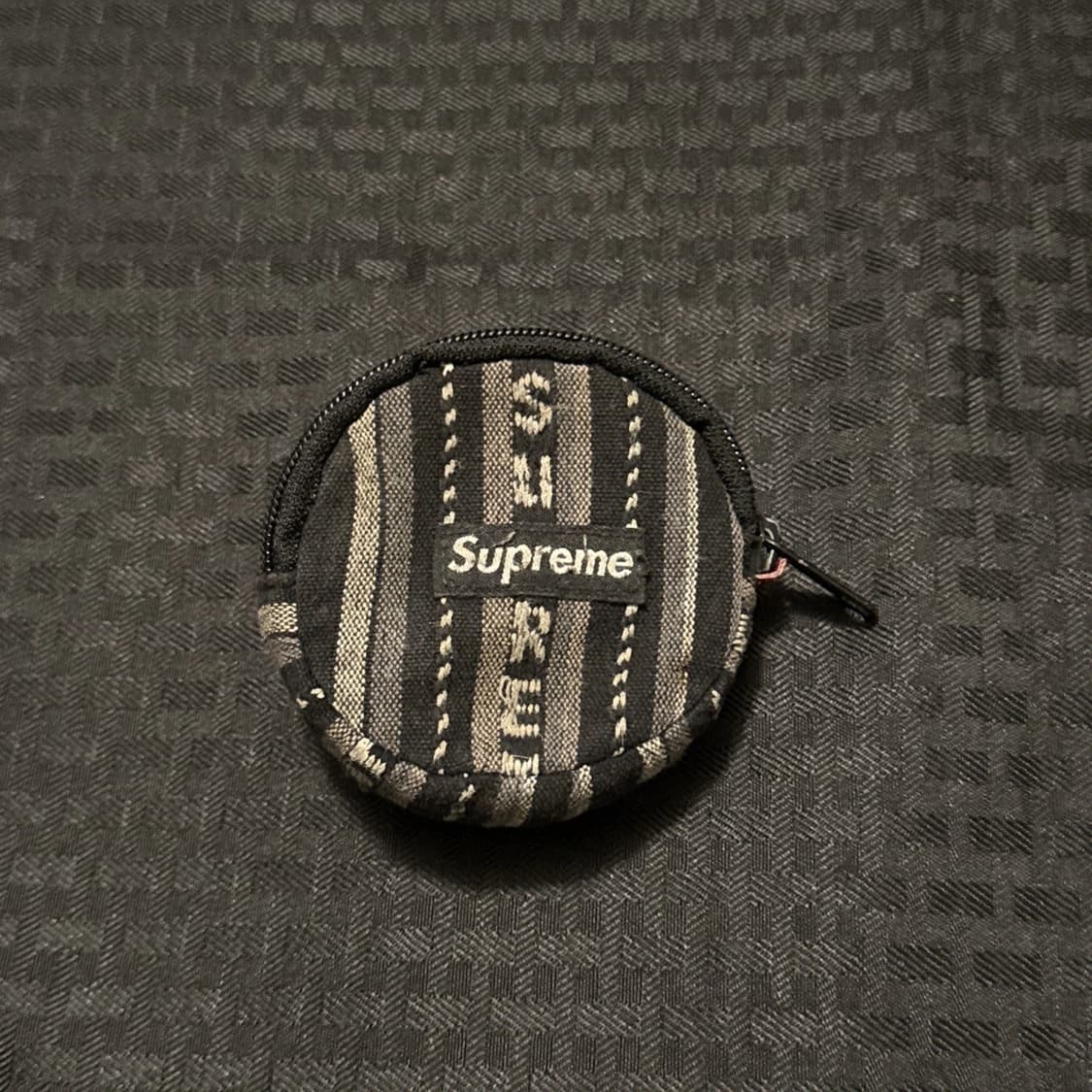 20SS 슈프림 우븐 스트라이프 코인 파우치 상품이미지1