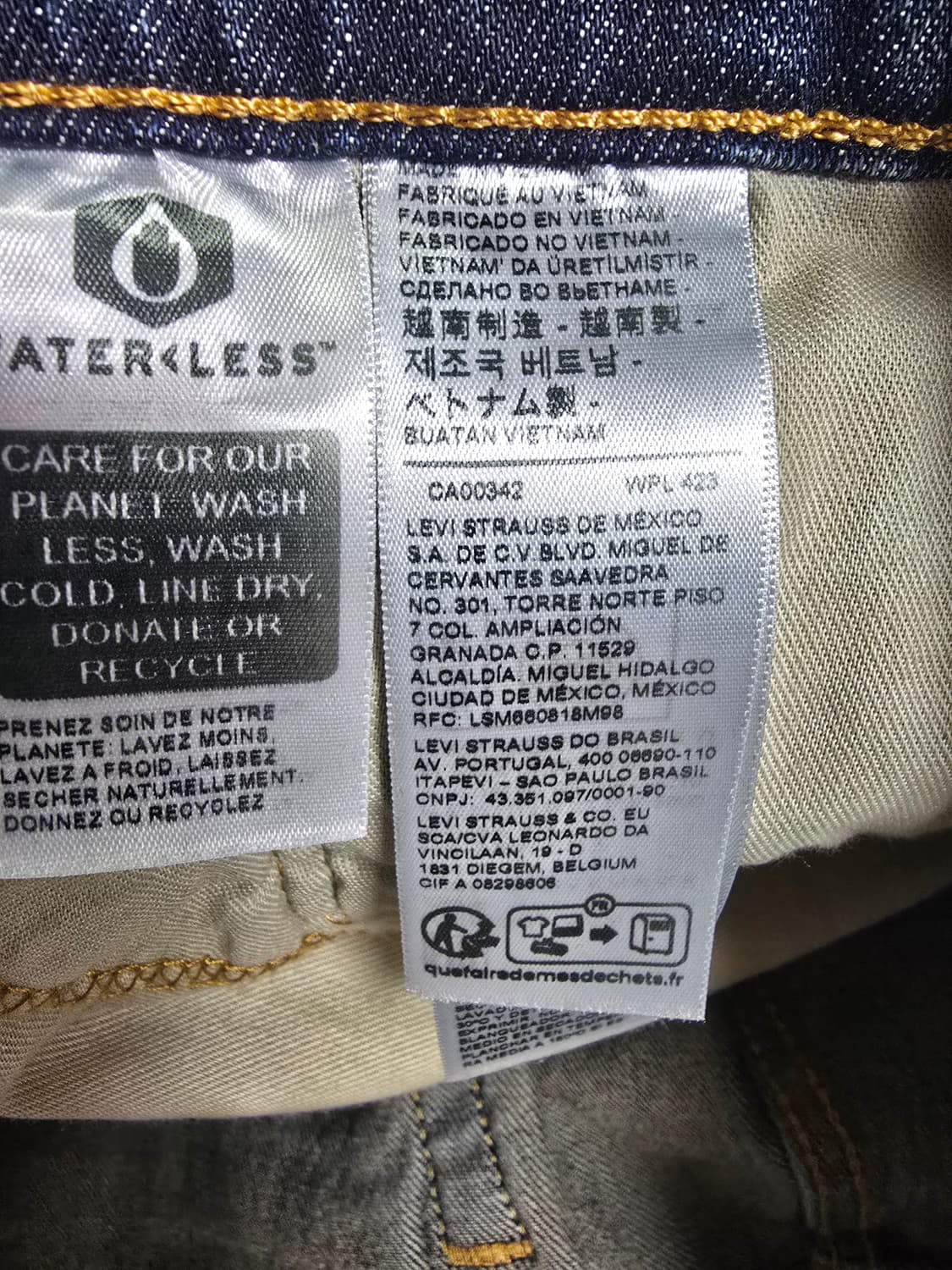 리바이스 502청바지 남성 데님 팬츠 (1718) 상품이미지4