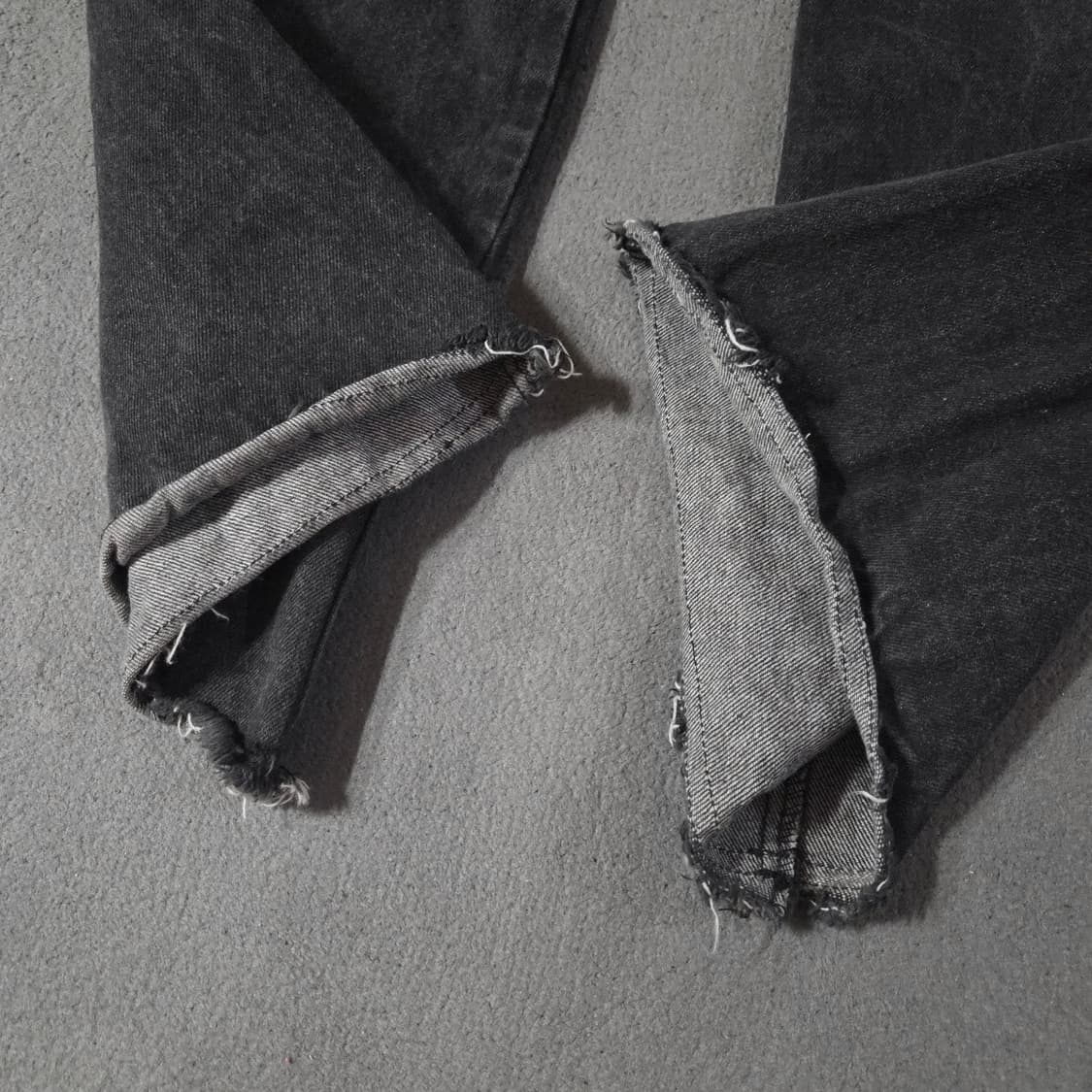 마뗑킴 로우웨이스트 세미부츠컷 데님 팬츠 S 상품이미지6