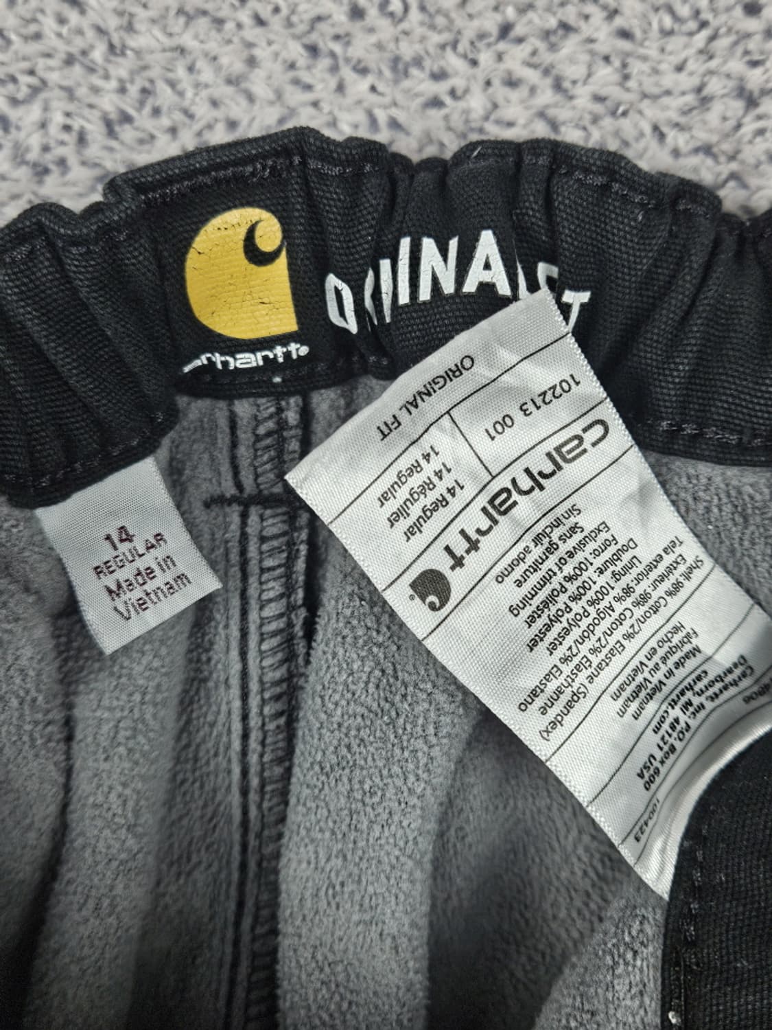 칼하트 밴딩 커스텀 헤비 카펜터 워크 팬츠 (38X30추정)/ 10307 상품이미지8