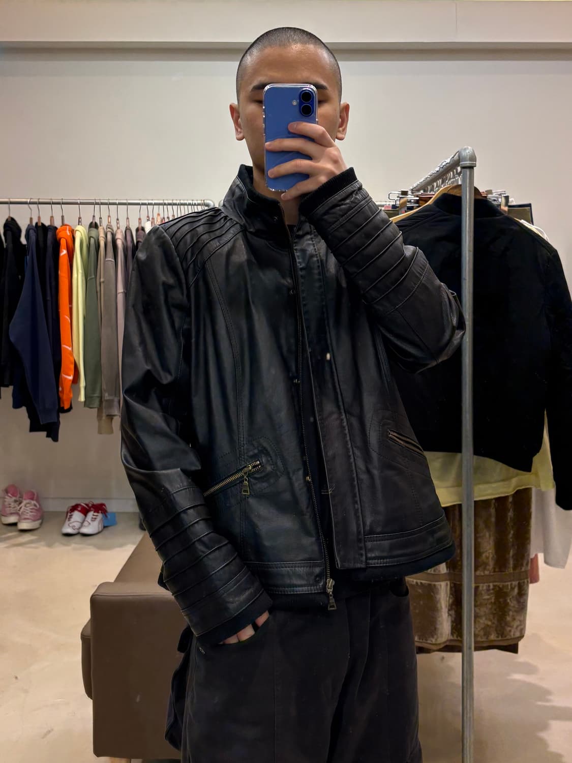 다니어 레더 자켓 상품이미지4