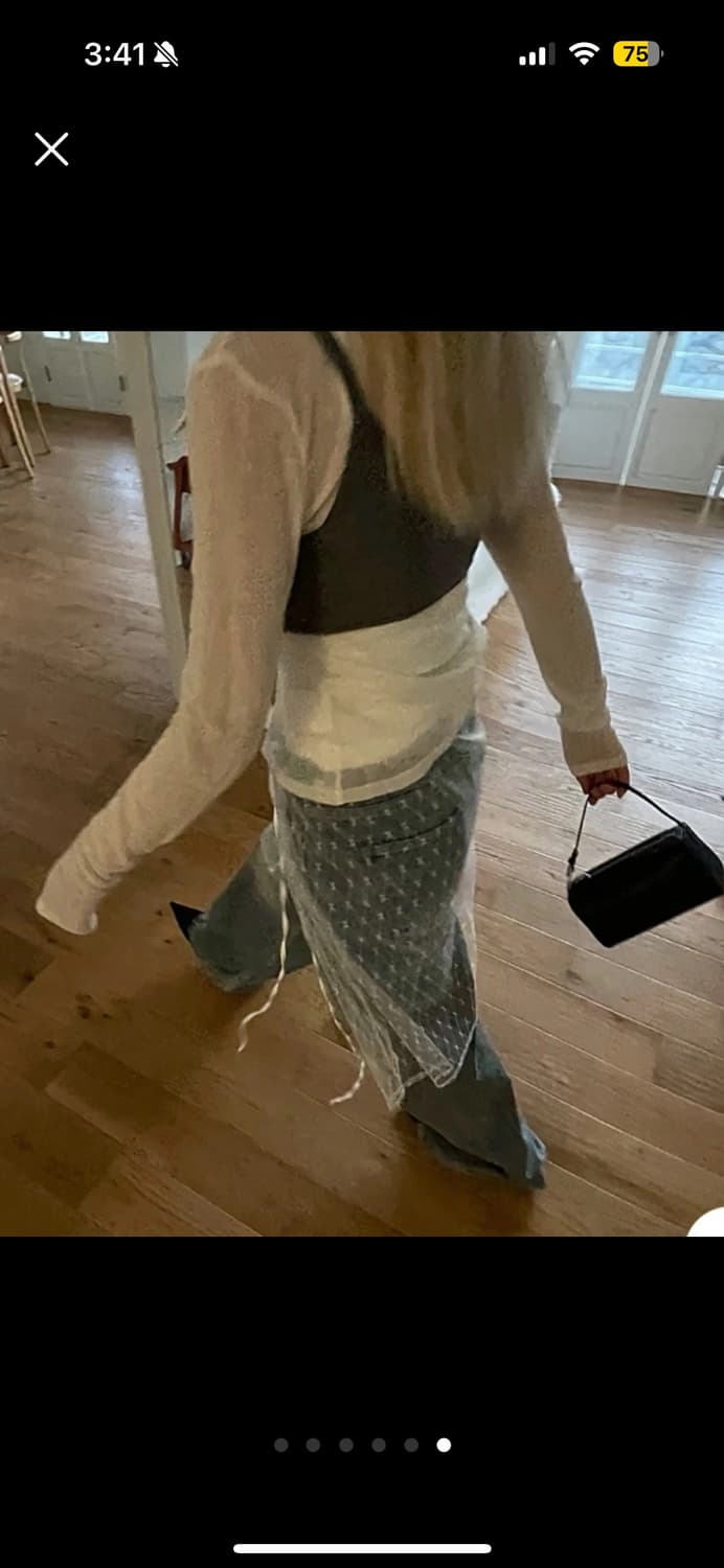 플라워 flower 레이스 레이어드 스커트 상품이미지6