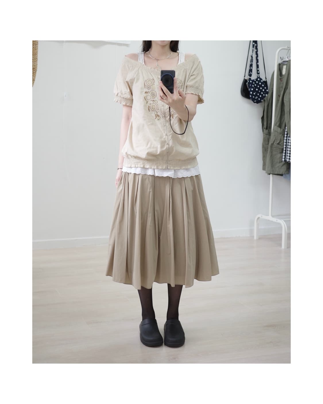 Route 66 natural blouse 상품이미지3